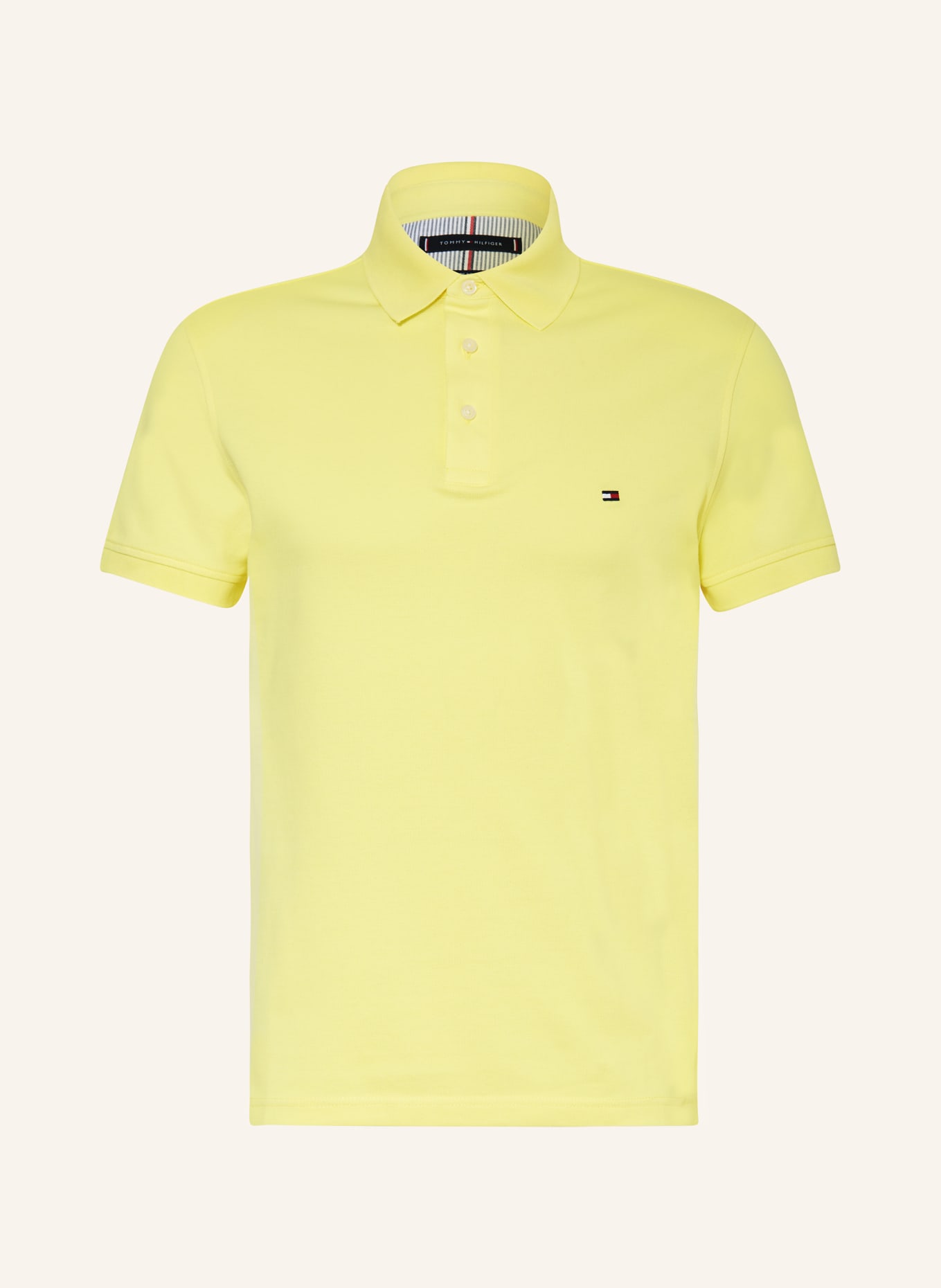 TOMMY HILFIGER Piqué-Poloshirt Slim Fit: GELB