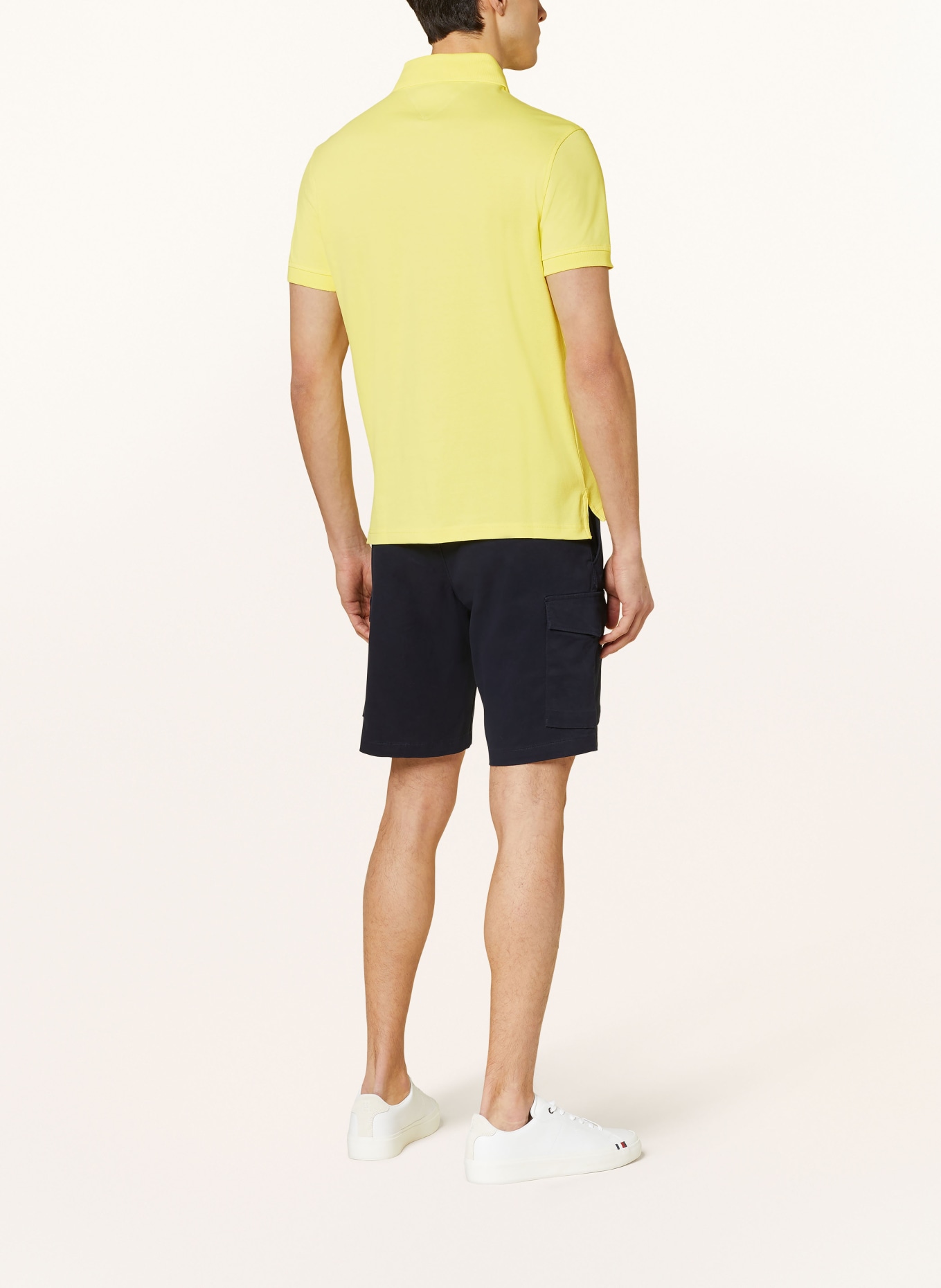 TOMMY HILFIGER Piqué-Poloshirt Slim Fit: GELB