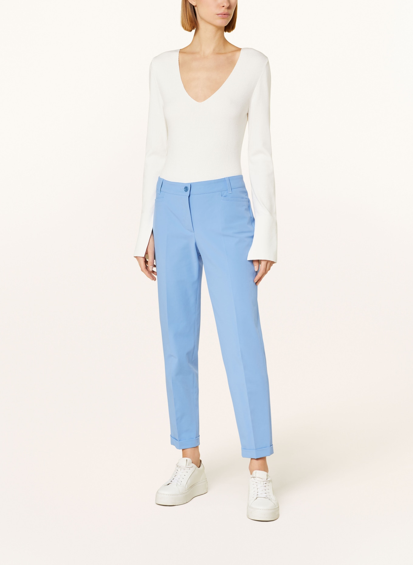 RAFFAELLO ROSSI 7/8 trousers UTE, Color: LIGHT BLUE (Image 2)