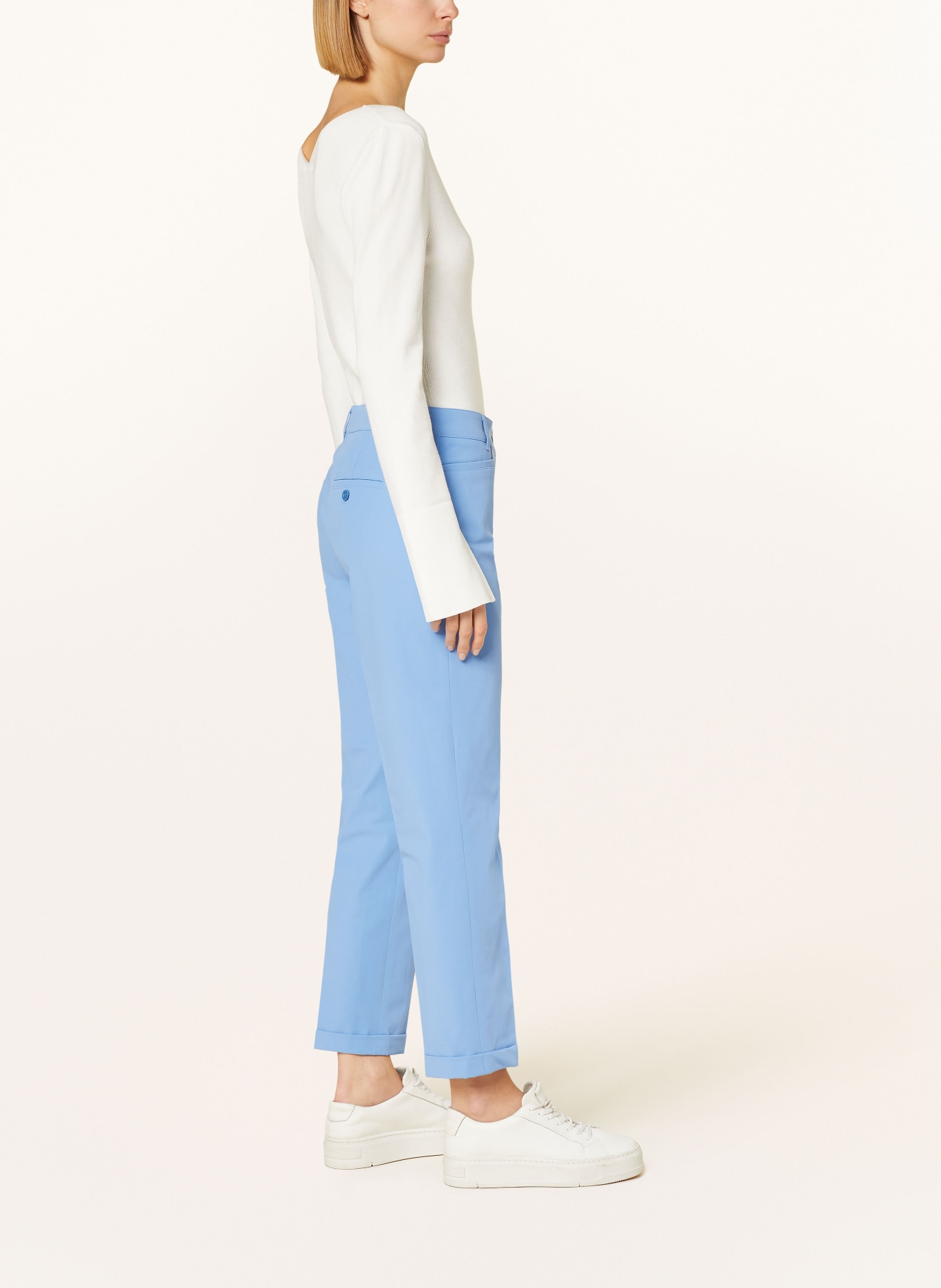 RAFFAELLO ROSSI 7/8 trousers UTE, Color: LIGHT BLUE (Image 4)