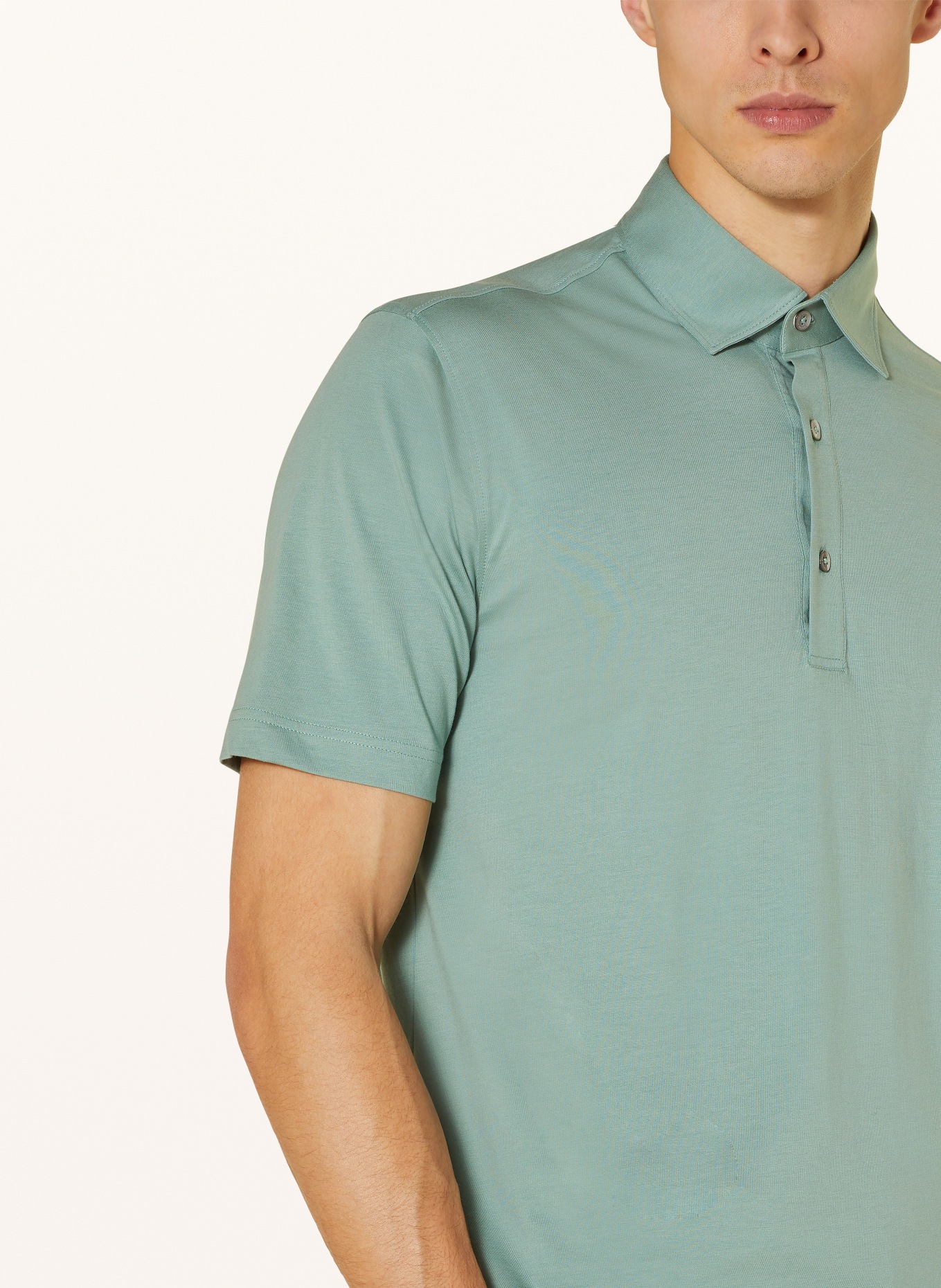 Stefan Brandt Jersey polo shirt LUIS , Color: LIGHT GREEN (Image 4)