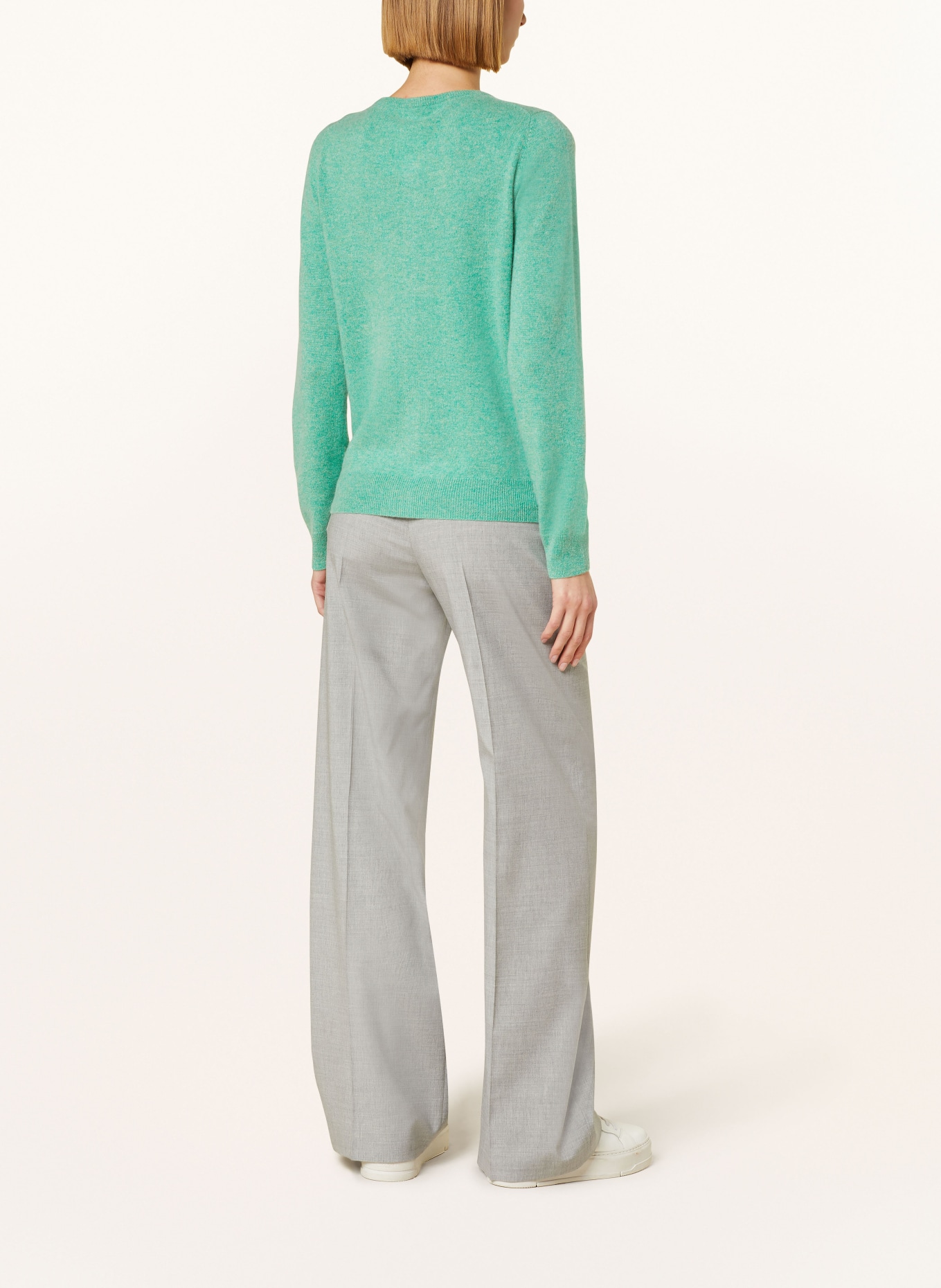 REPEAT Cashmere cardigan, Color: GREEN (Image 3)