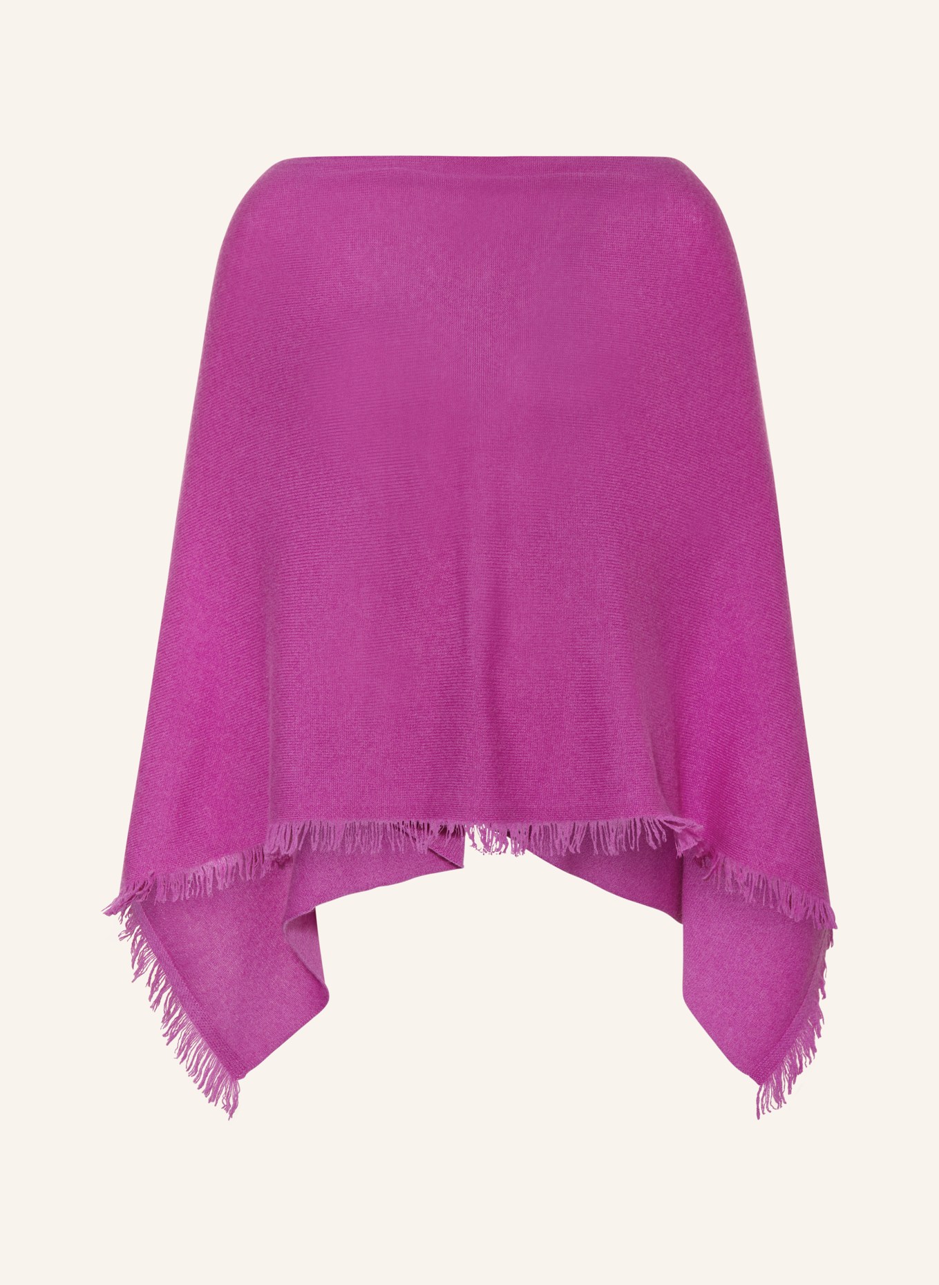REPEAT Cashmere poncho, Color: FUCHSIA (Image 1)