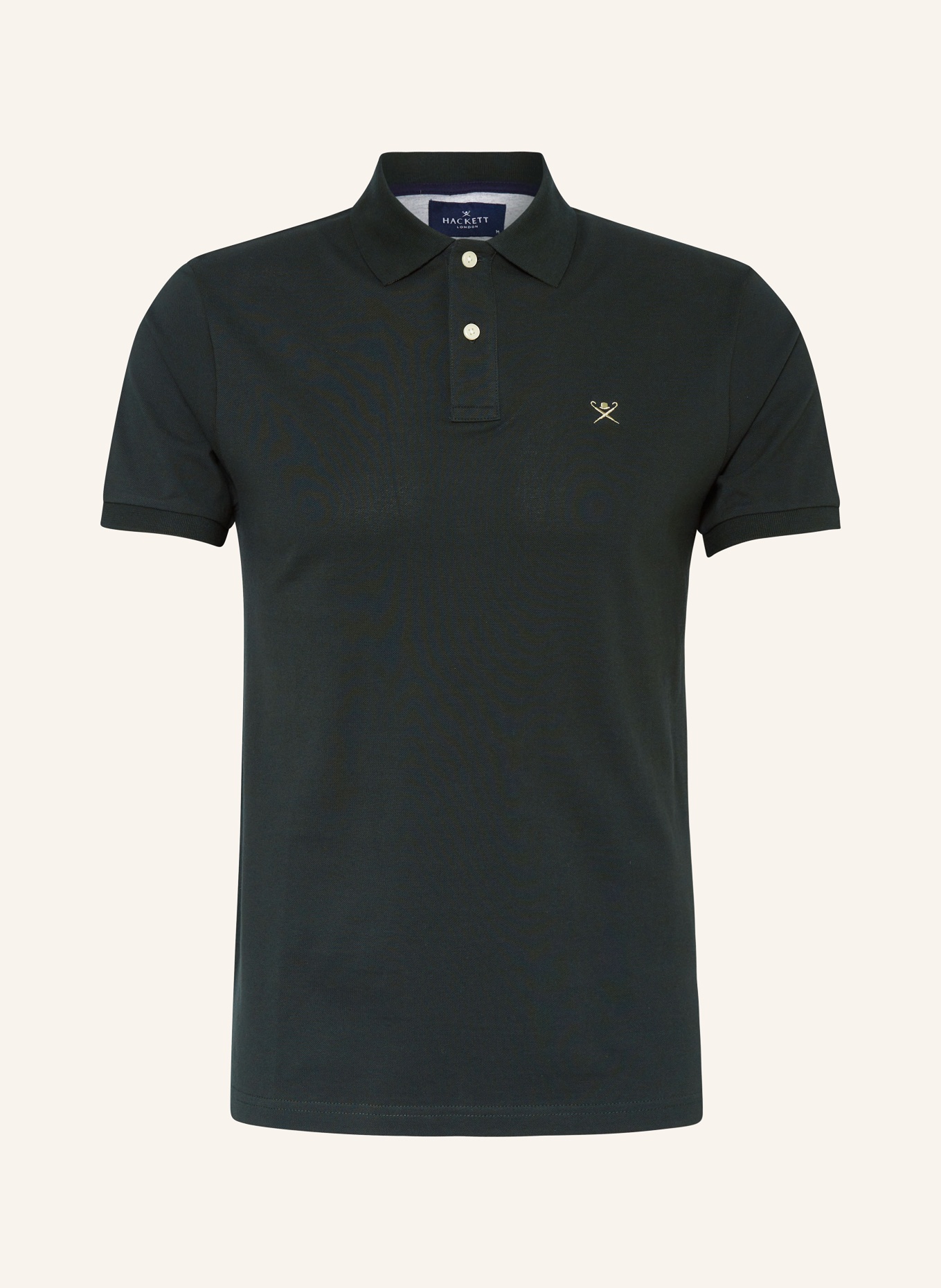 HACKETT LONDON Piqué-Poloshirt Slim Fit, Farbe: DUNKELGRÜN (Bild 1)