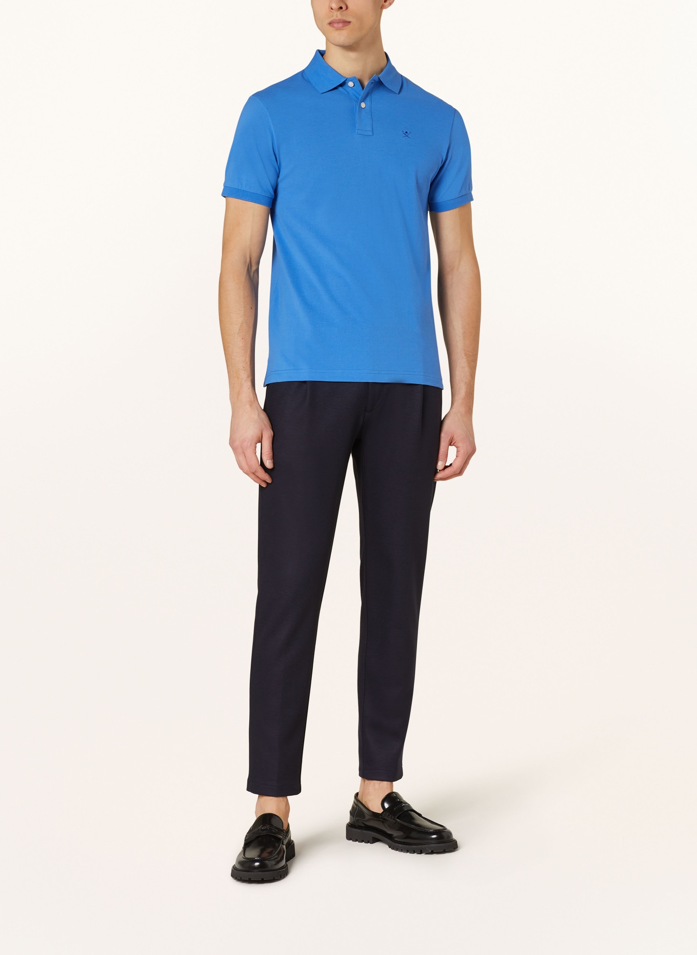 HACKETT LONDON Piqué-Poloshirt Slim Fit, Farbe: BLAU (Bild 2)