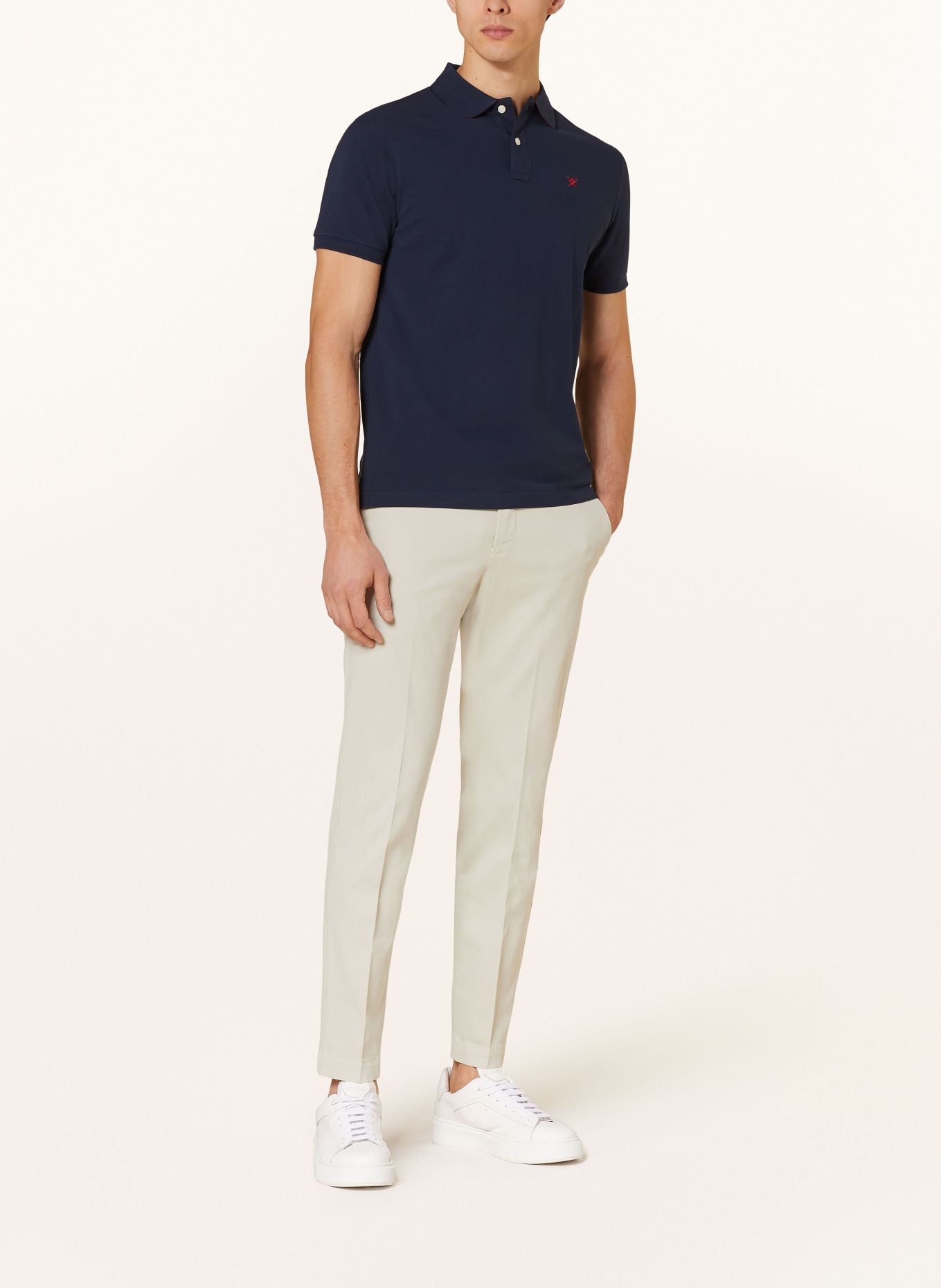 HACKETT LONDON Piqué-Poloshirt Slim Fit, Farbe: DUNKELBLAU (Bild 2)