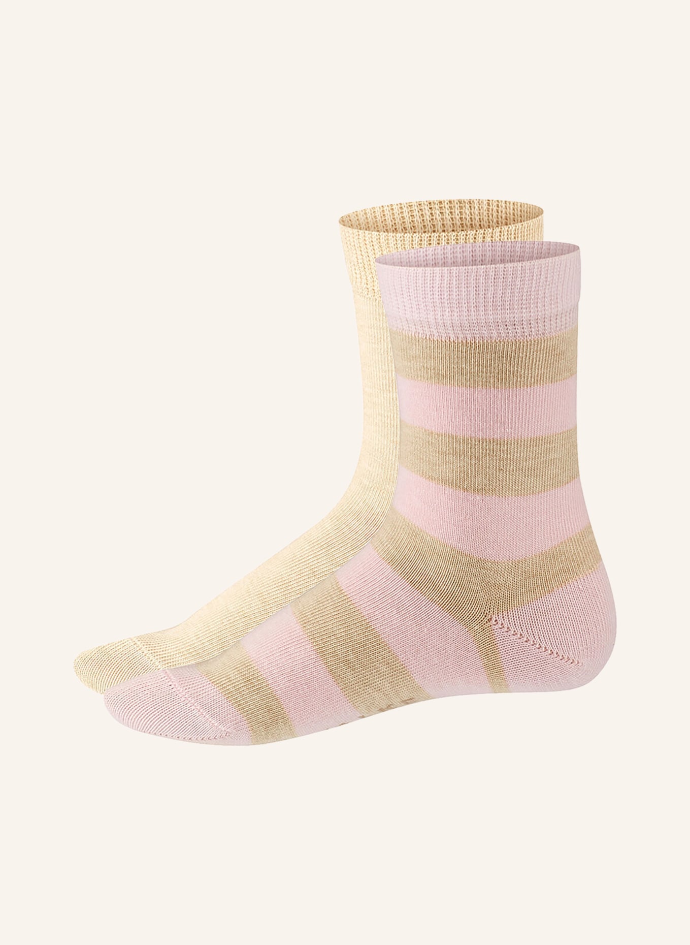 FALKE 2-pack socks HAPPY, Color: 4650 SAND MEL. (Image 1)