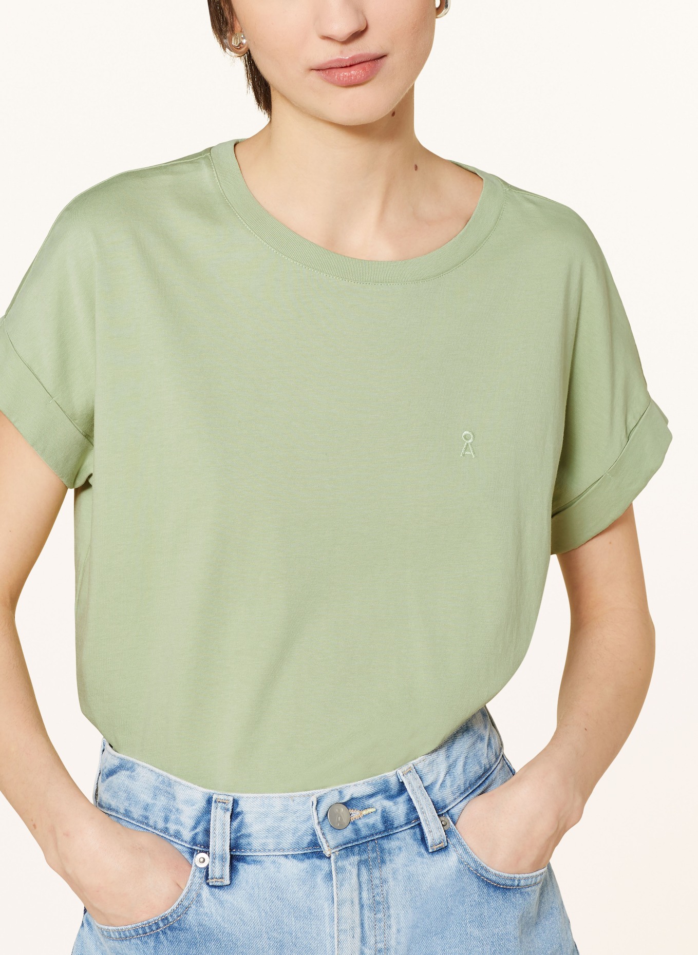 ARMEDANGELS T-shirt IDAARA, Color: LIGHT GREEN (Image 4)