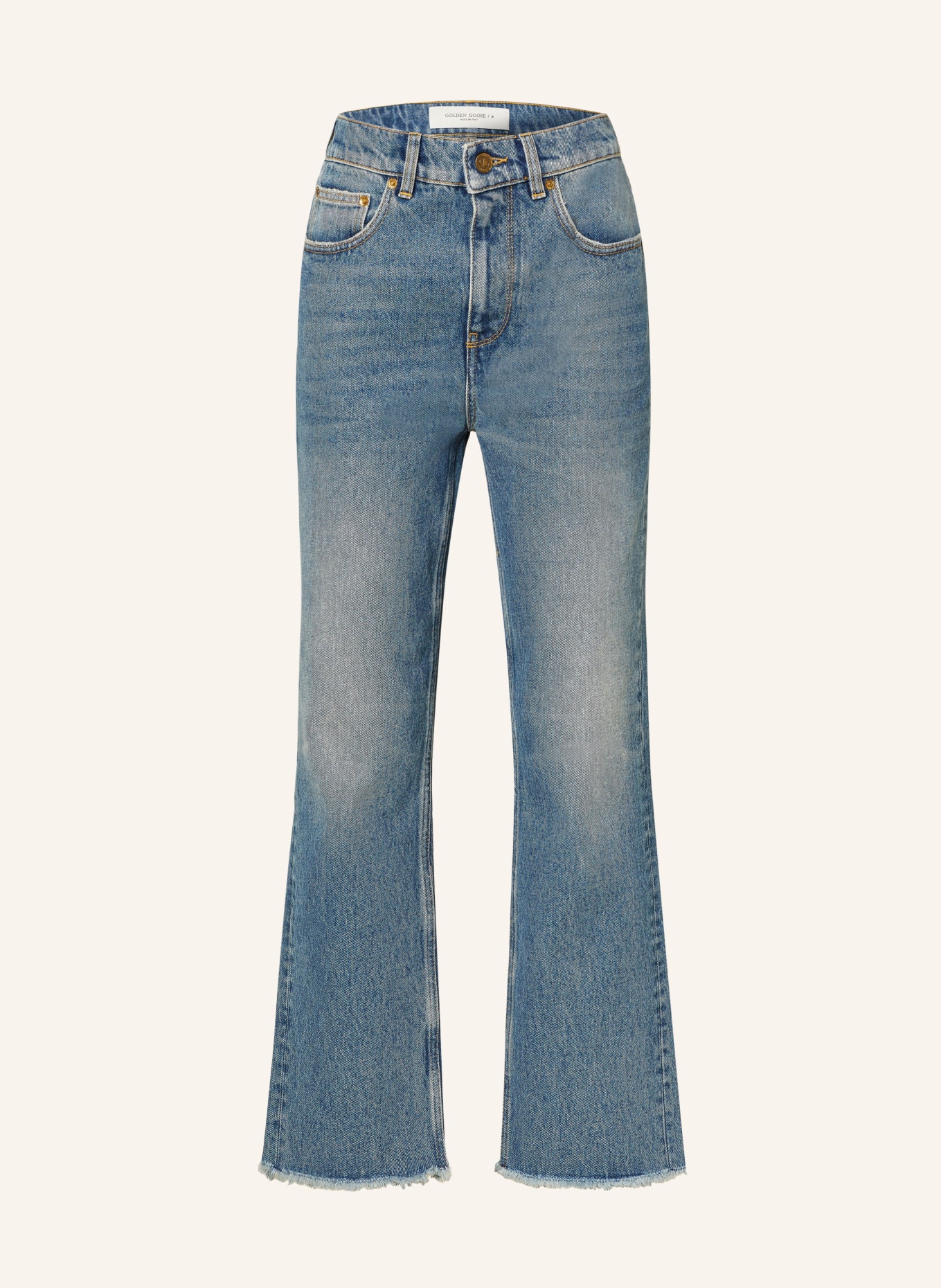 GOLDEN GOOSE Flared jeans, Color: 50100 BLUE (Image 1)