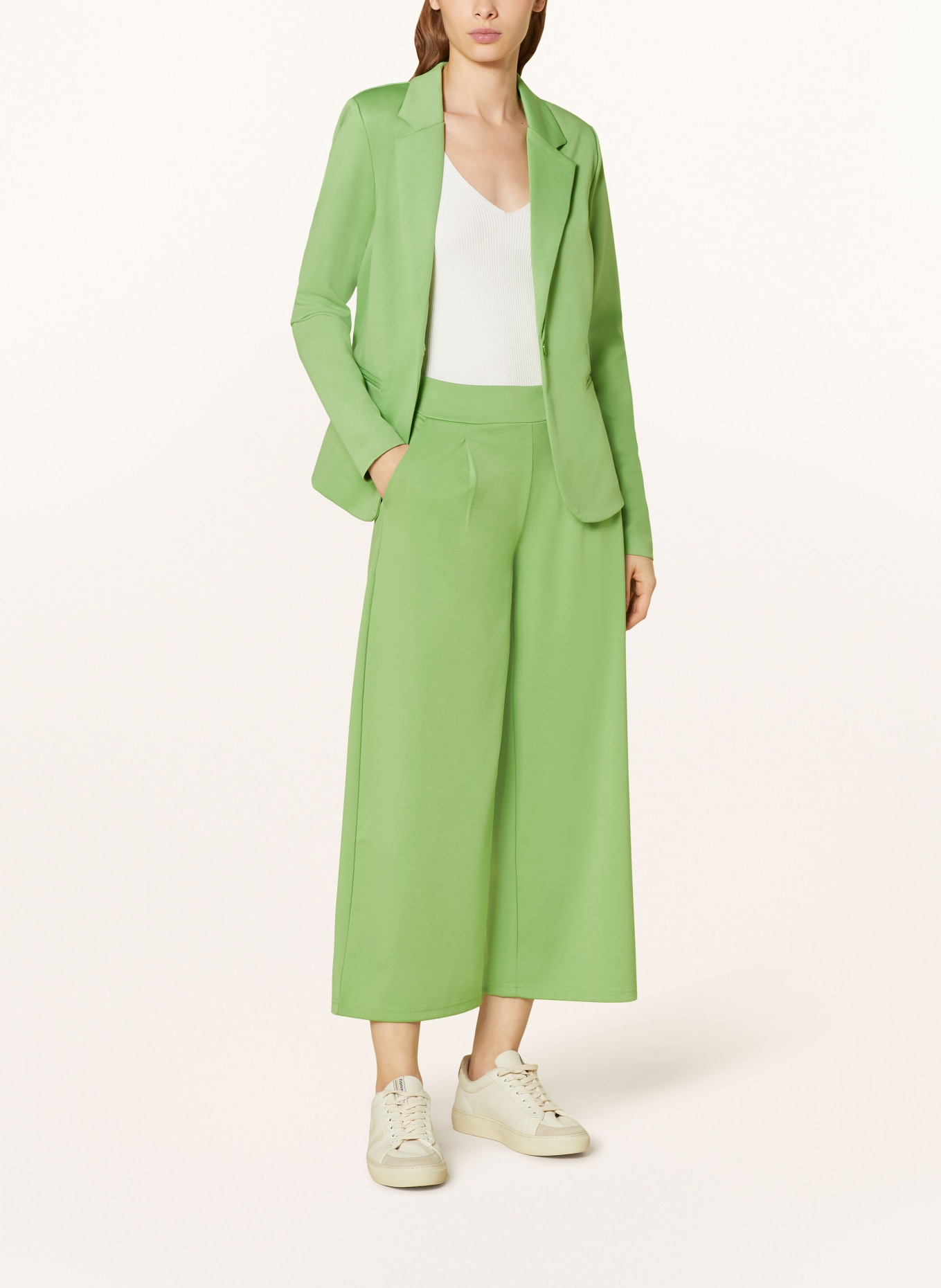 ICHI Culottes KATE, Color: LIGHT GREEN (Image 2)