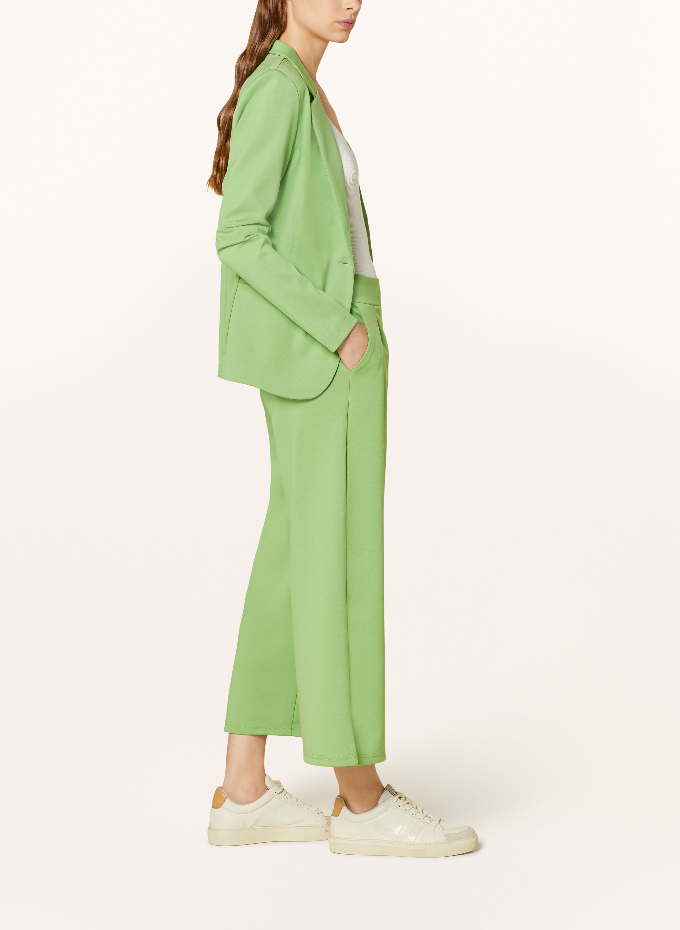 ICHI Culottes KATE, Color: LIGHT GREEN (Image 4)