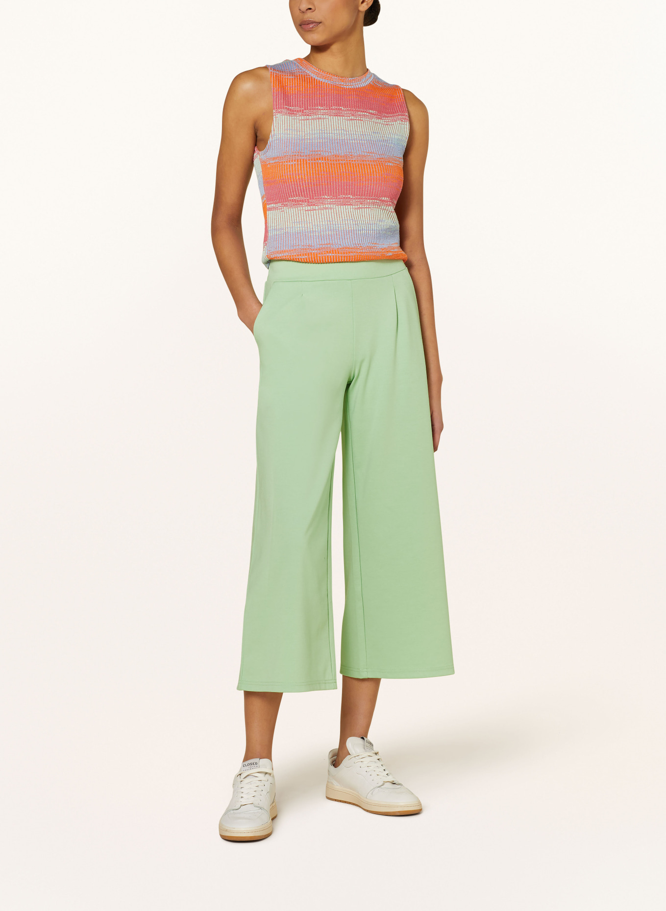 ICHI Culottes KATE, Color: LIGHT GREEN (Image 2)