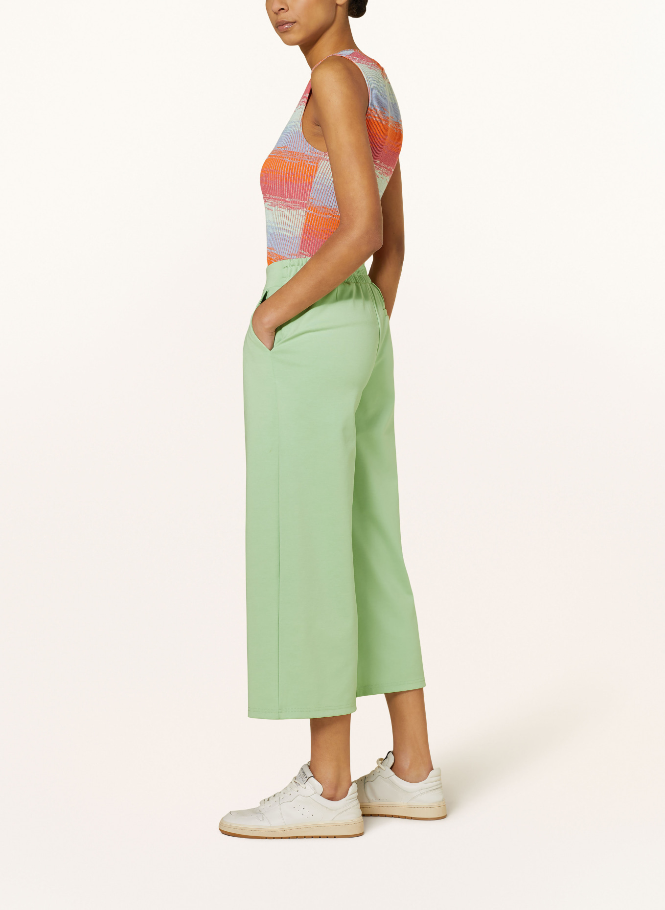 ICHI Culottes KATE, Color: LIGHT GREEN (Image 4)