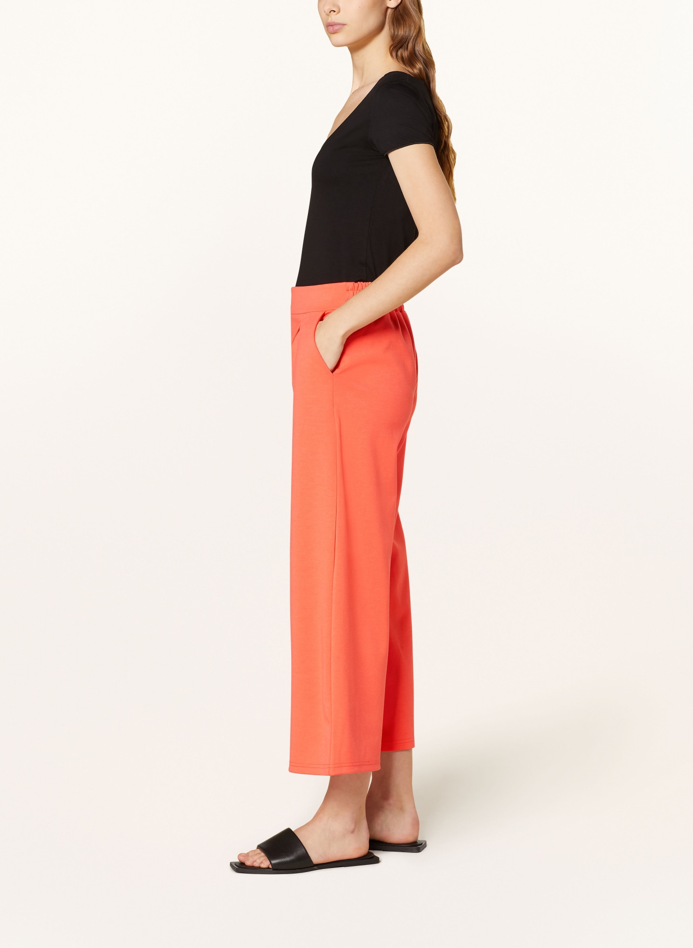 ICHI Culottes KATE, Color: NEON ORANGE (Image 4)