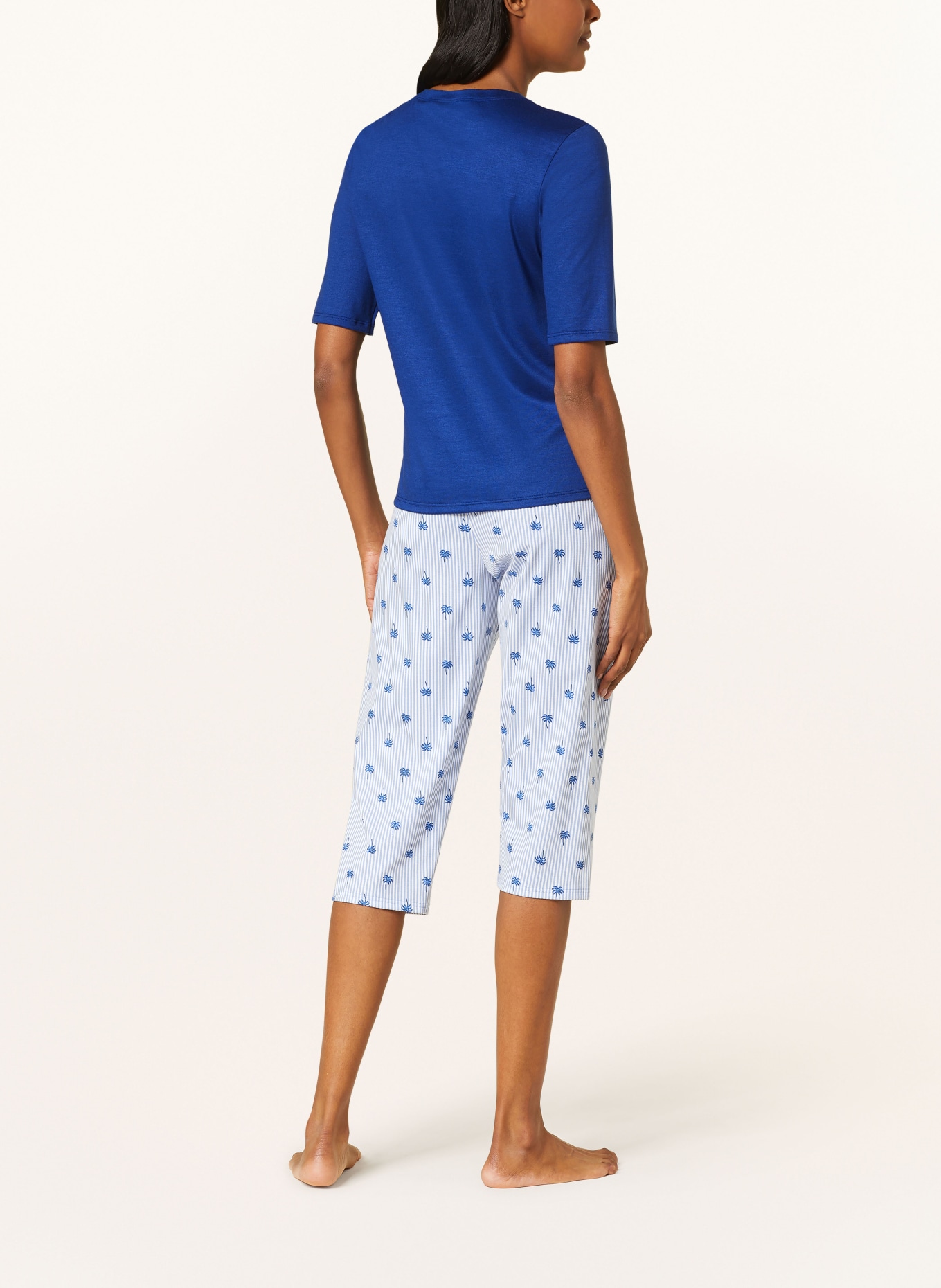 CALIDA Pajama shirt FAVOURITES COTTAGE, Color: DARK BLUE (Image 3)