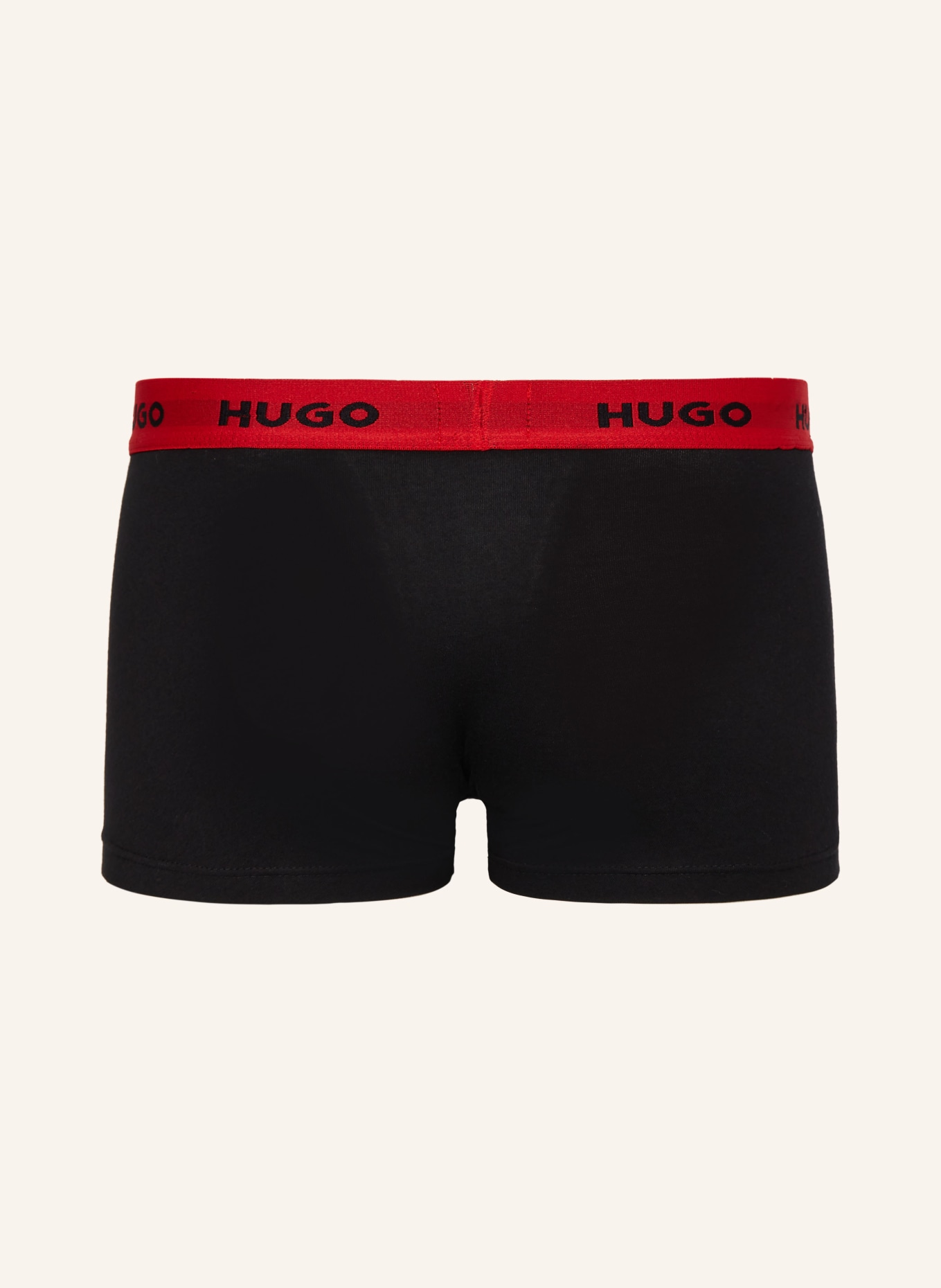 HUGO 3er-Pack Boxershorts: SCHWARZ