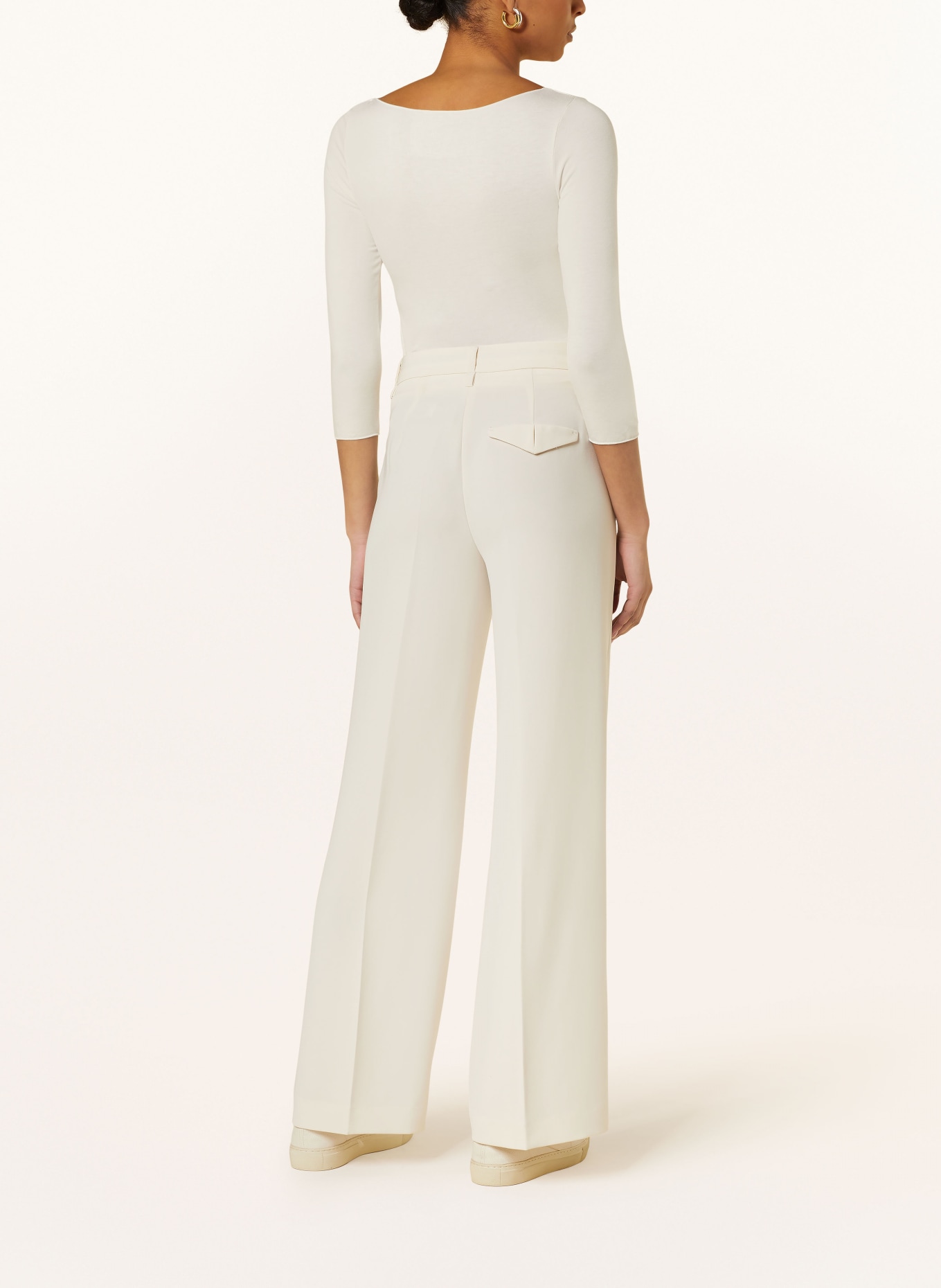 MAJESTIC FILATURES Shirt mit 3/4-Arm: WEISS