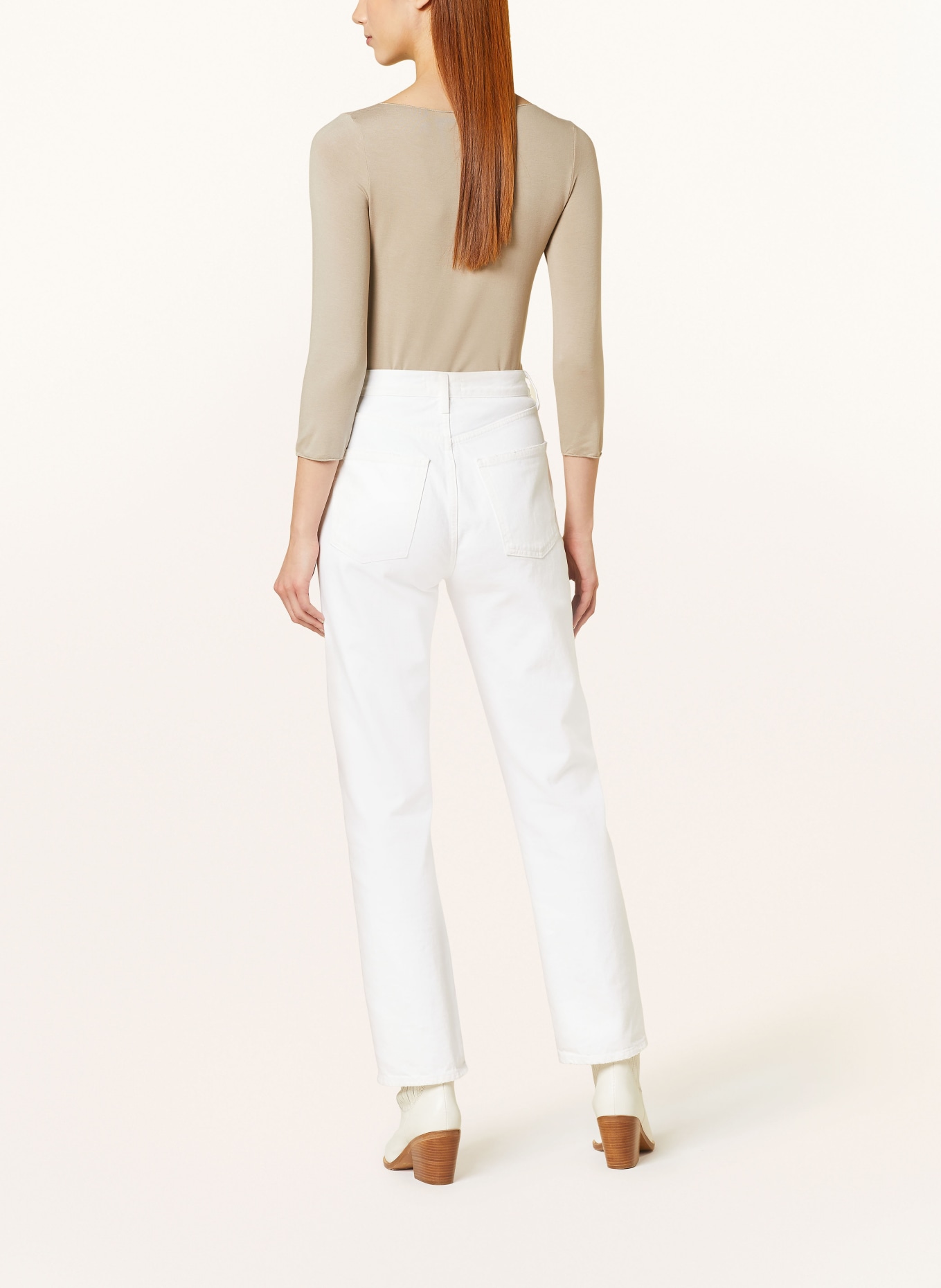 MAJESTIC FILATURES Shirt mit 3/4-Arm: TAUPE