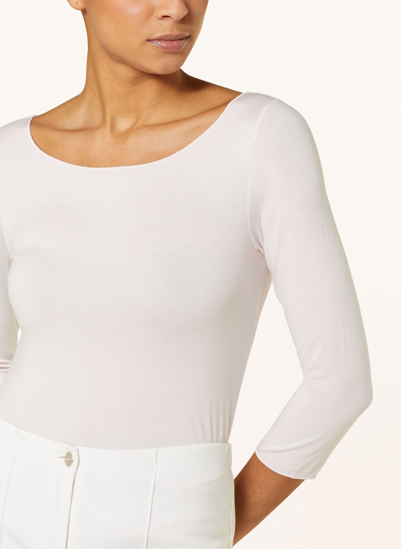 MAJESTIC FILATURES Shirt mit 3/4-Arm: HELLROSA