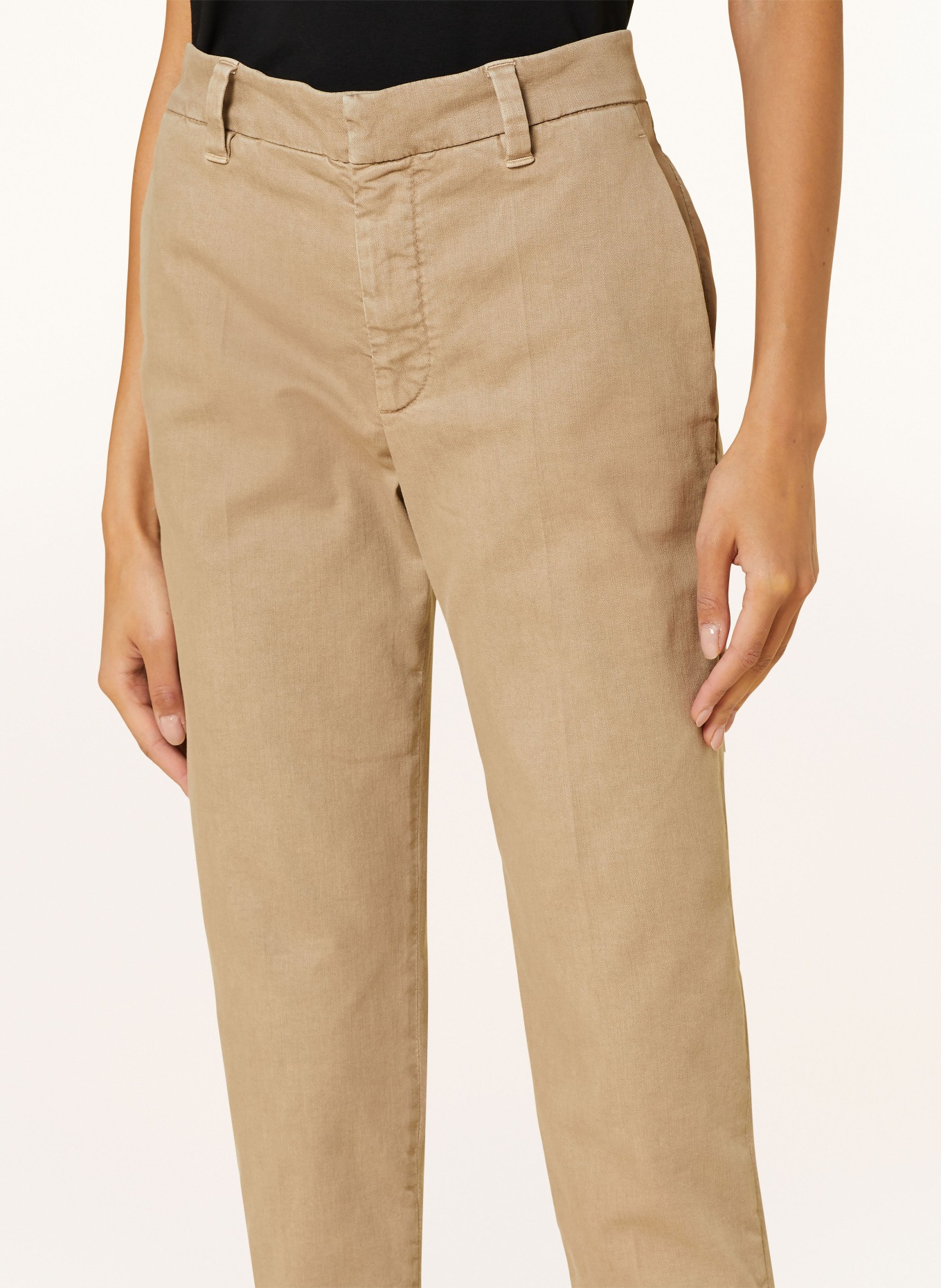 BRUNELLO CUCINELLI Pants with bead trim, Color: CREAM (Image 5)