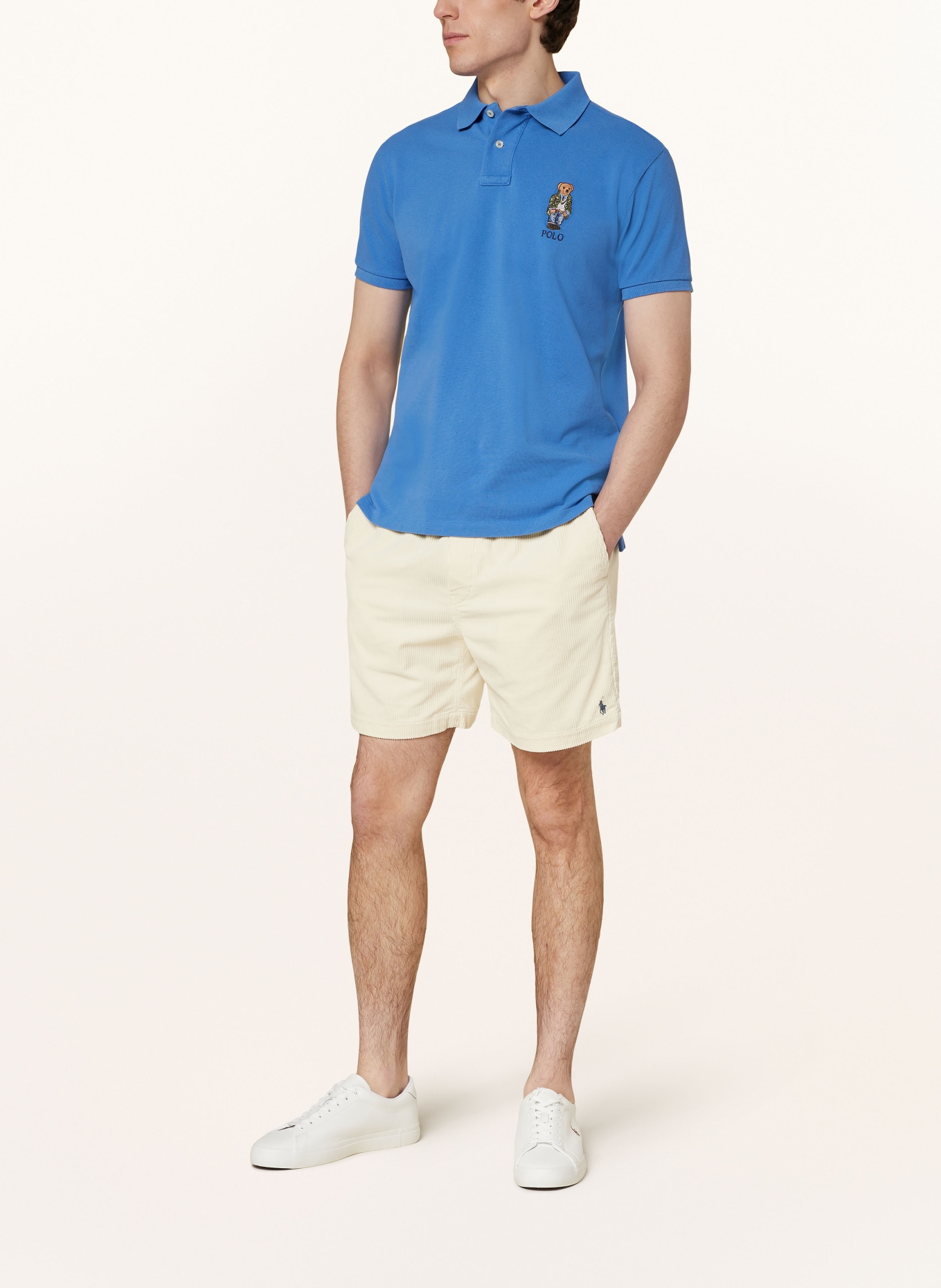 POLO RALPH LAUREN Piqué polo shirt custom slim fit , Color: BLUE (Image 2)