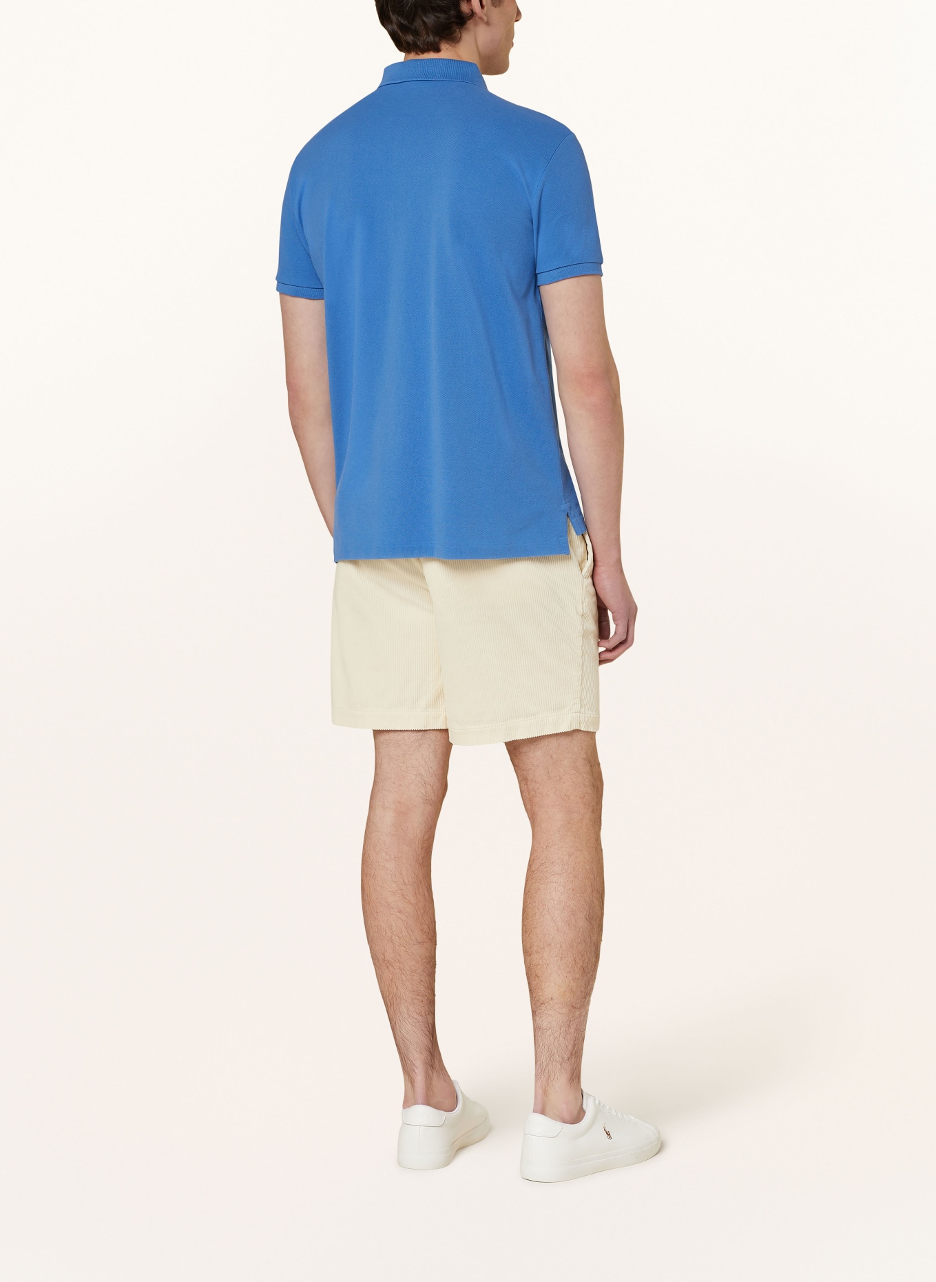 POLO RALPH LAUREN Piqué polo shirt custom slim fit , Color: BLUE (Image 3)