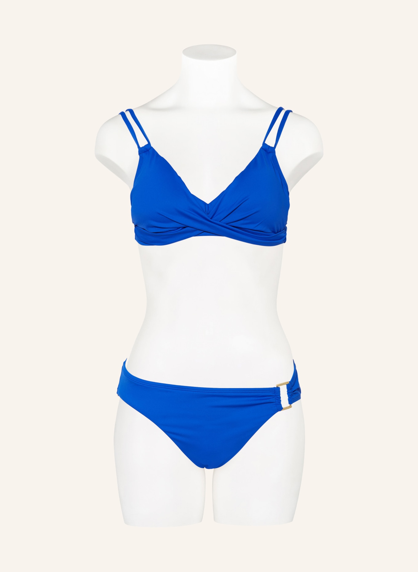 LAUREN RALPH LAUREN Bralette bikini top BEACH CLUB SOLIDS in blue