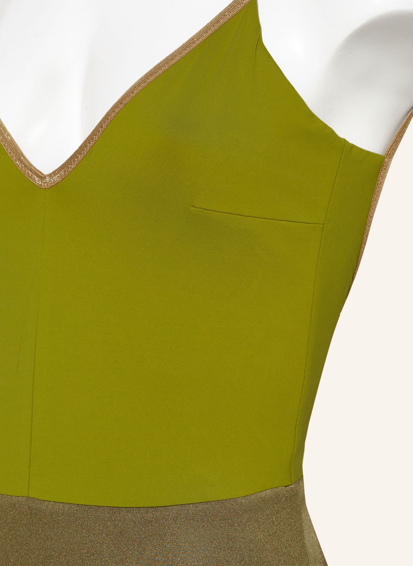 MYMARINI Swimsuit VACATIONBODY SHINE reversible, Color: LIGHT GREEN/ OLIVE (Image 6)