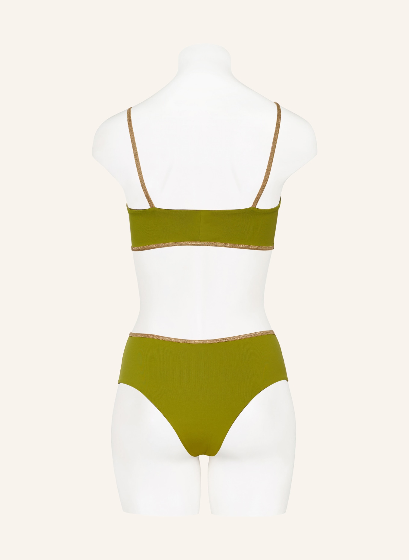 MYMARINI Panty bikini bottoms SHINE reversible, Color: LIGHT GREEN/ OLIVE (Image 5)