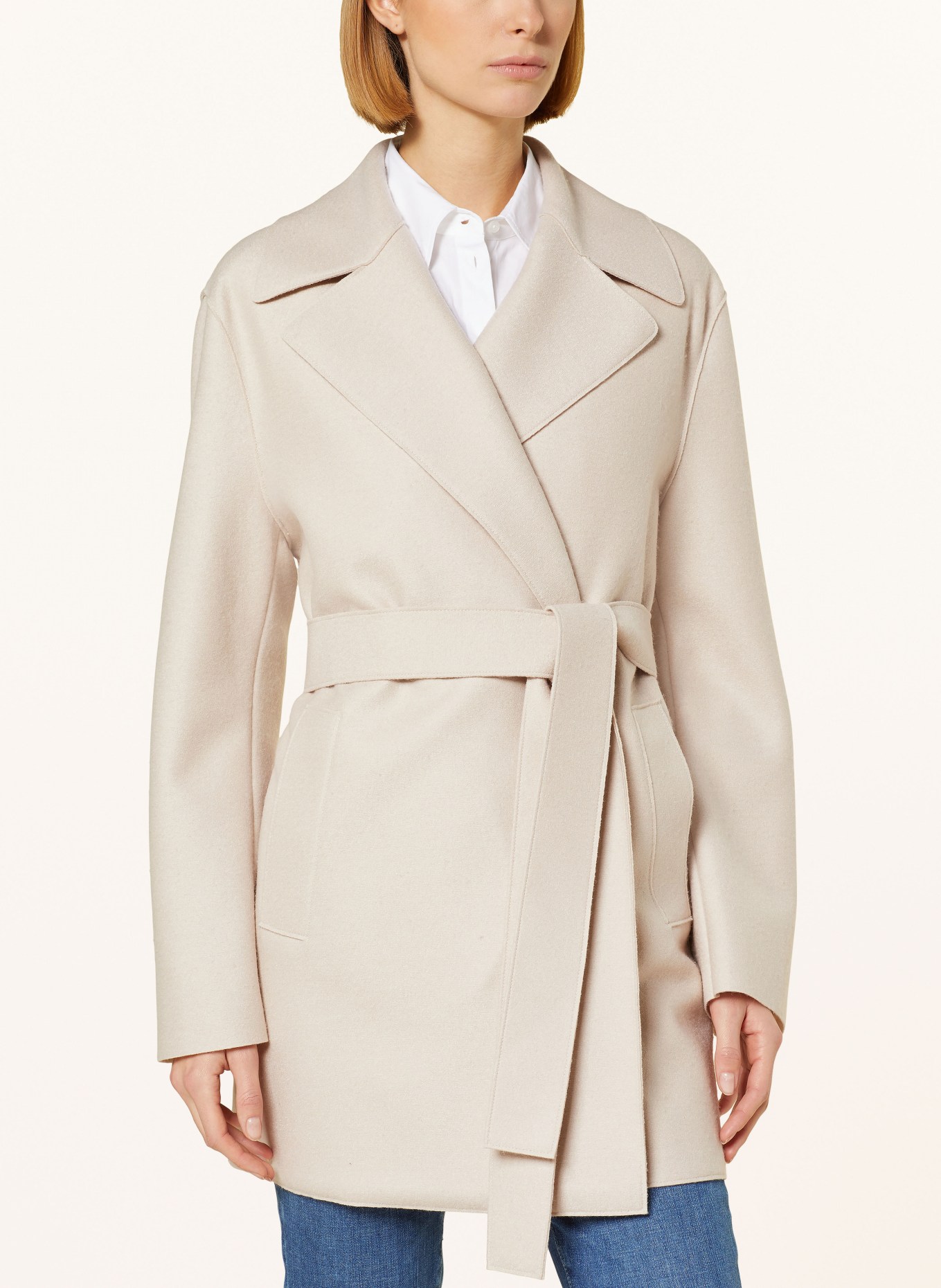 HARRIS WHARF LONDON Wool coat , Color: CREAM (Image 4)
