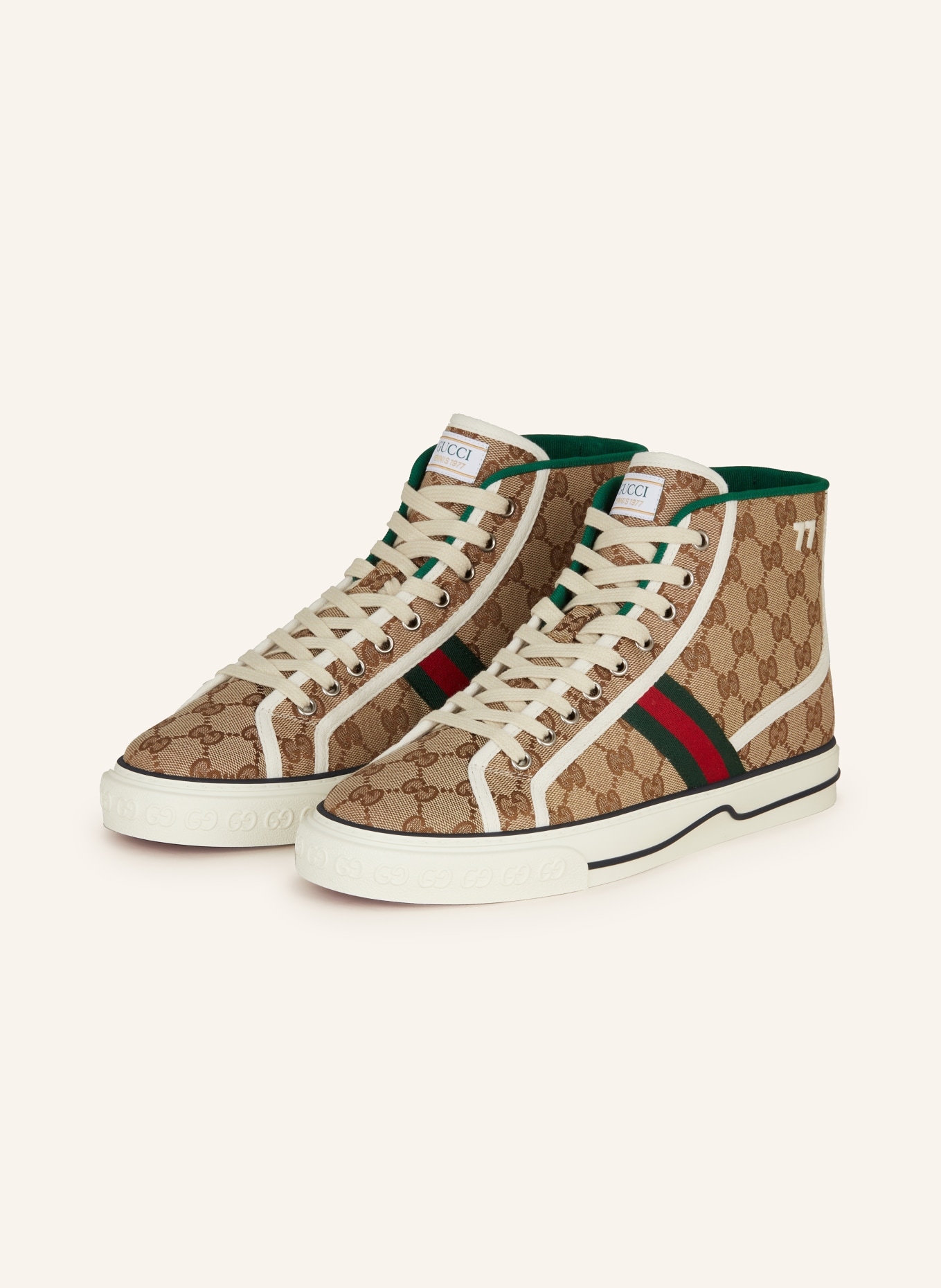 GUCCI High-top sneakers TENNIS 1977, Color: 9765 BEIGE (Image 1)