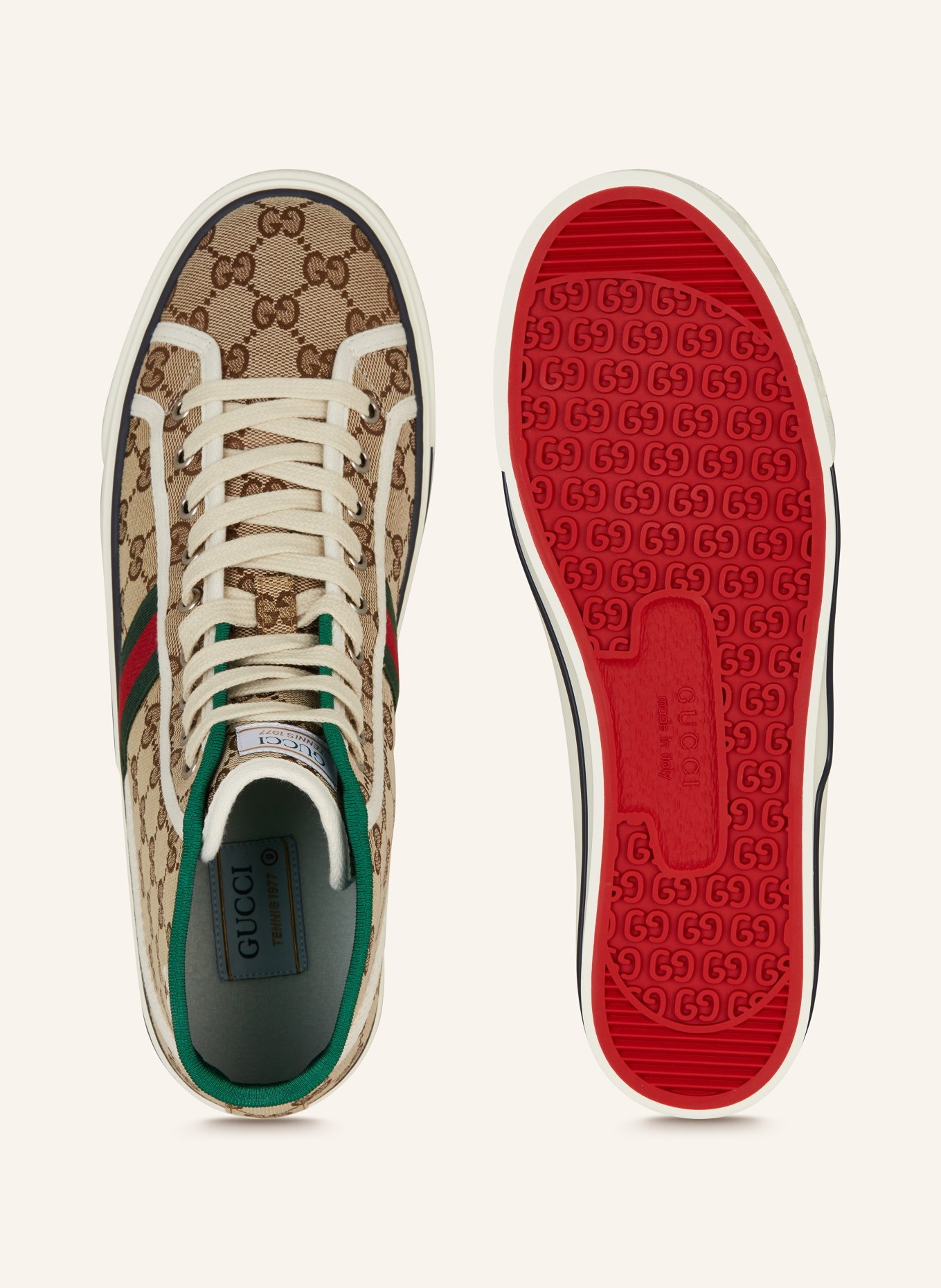 GUCCI High-top sneakers TENNIS 1977, Color: 9765 BEIGE (Image 5)