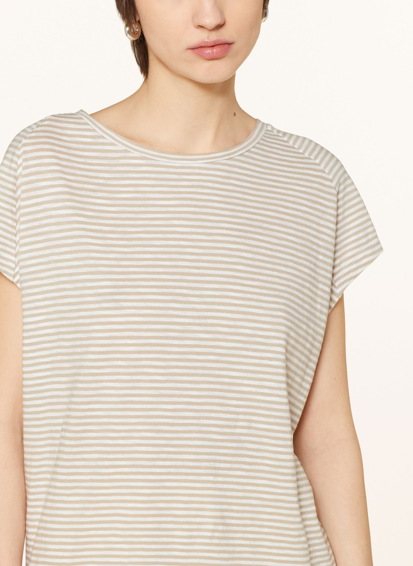 ARMEDANGELS T-shirt OFELIAA, Color: BEIGE/ WHITE (Image 4)