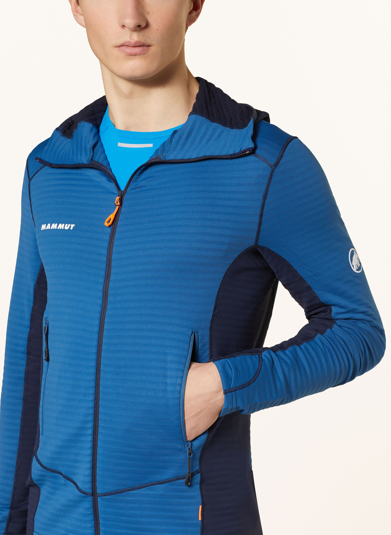 MAMMUT Mid-layer jacket TAISS LIGHT, Color: BLUE/ DARK BLUE (Image 4)