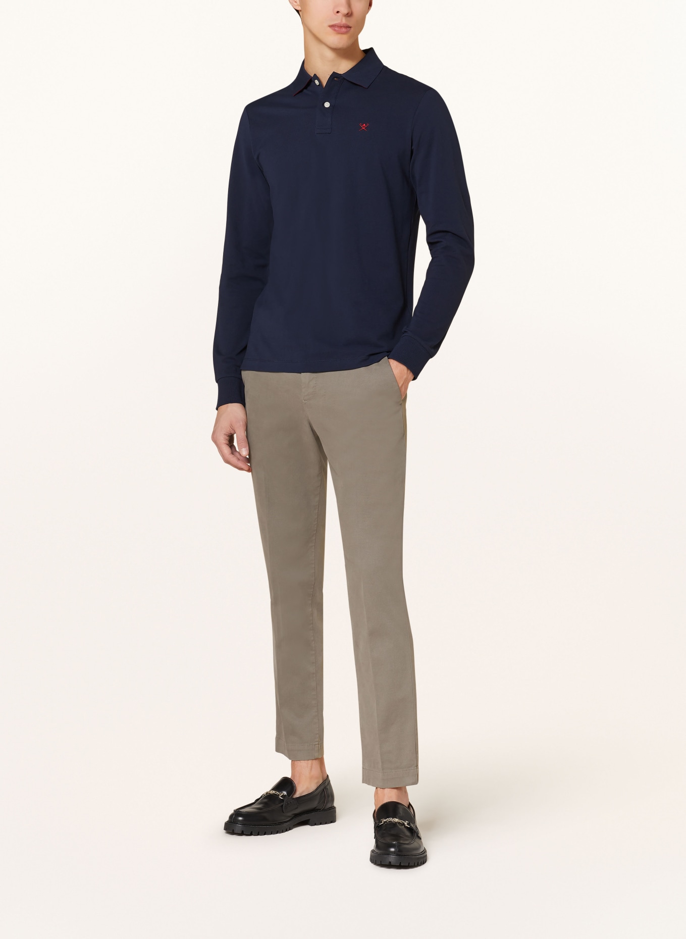 HACKETT LONDON Piqué-Poloshirt Slim Fit , Farbe: DUNKELBLAU (Bild 2)