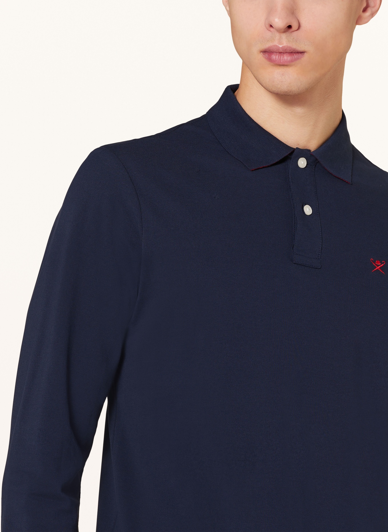 HACKETT LONDON Piqué-Poloshirt Slim Fit , Farbe: DUNKELBLAU (Bild 4)