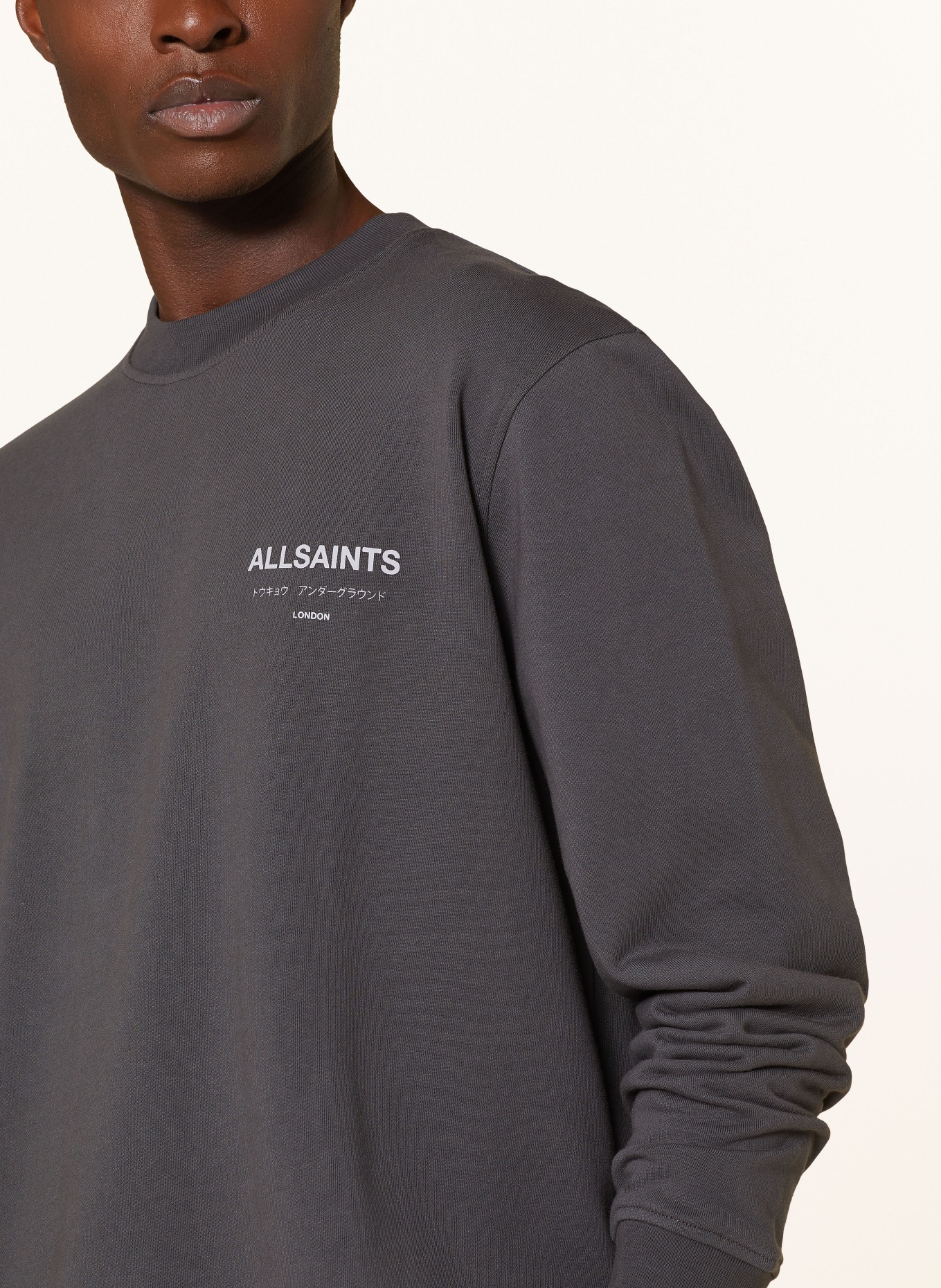 ALLSAINTS Sweatshirt UNDERGROUND, Farbe: GRAU (Bild 4)