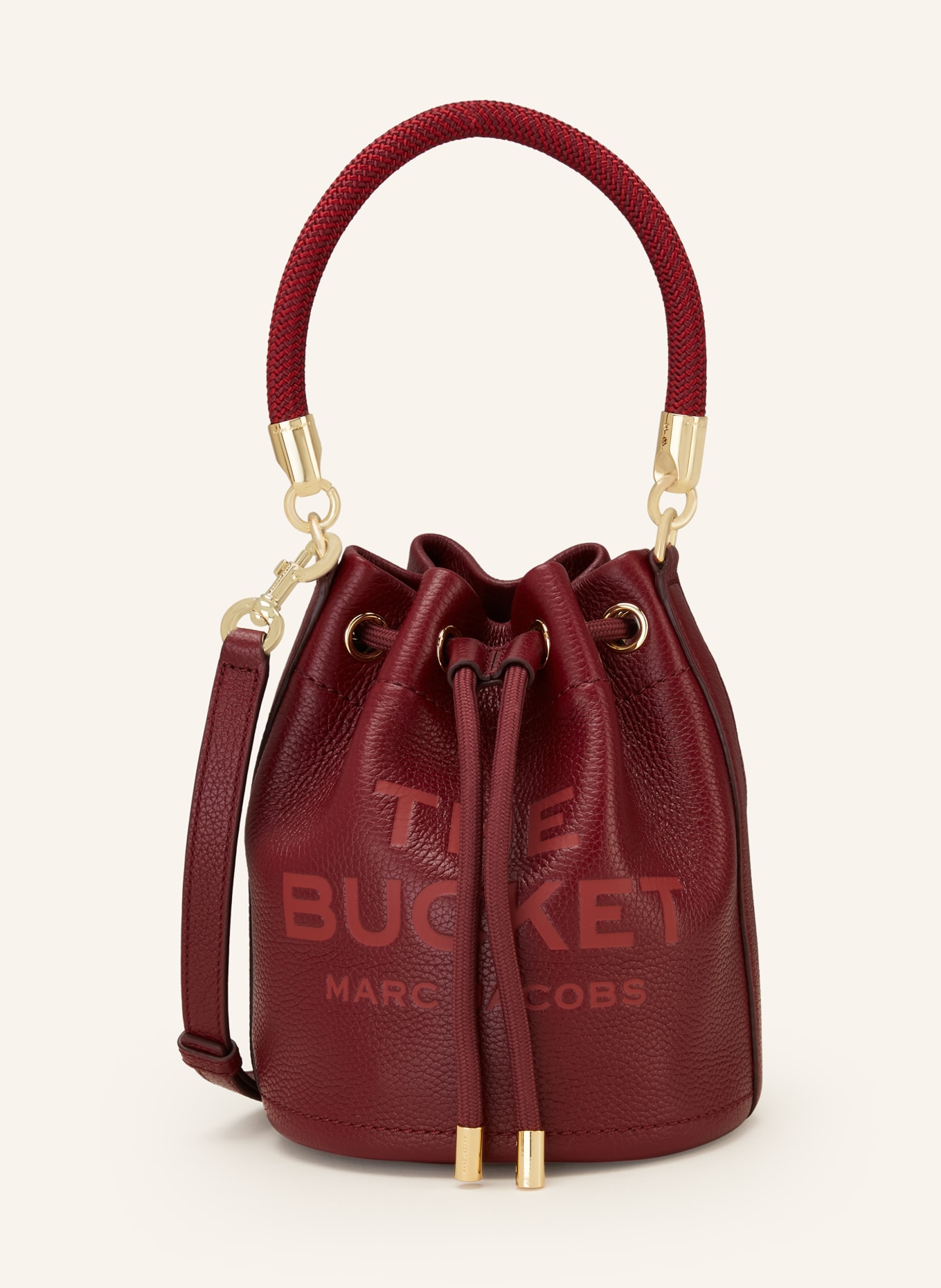 MARC JACOBS Beuteltasche THE BUCKET, Farbe: DUNKELROT (Bild 1)