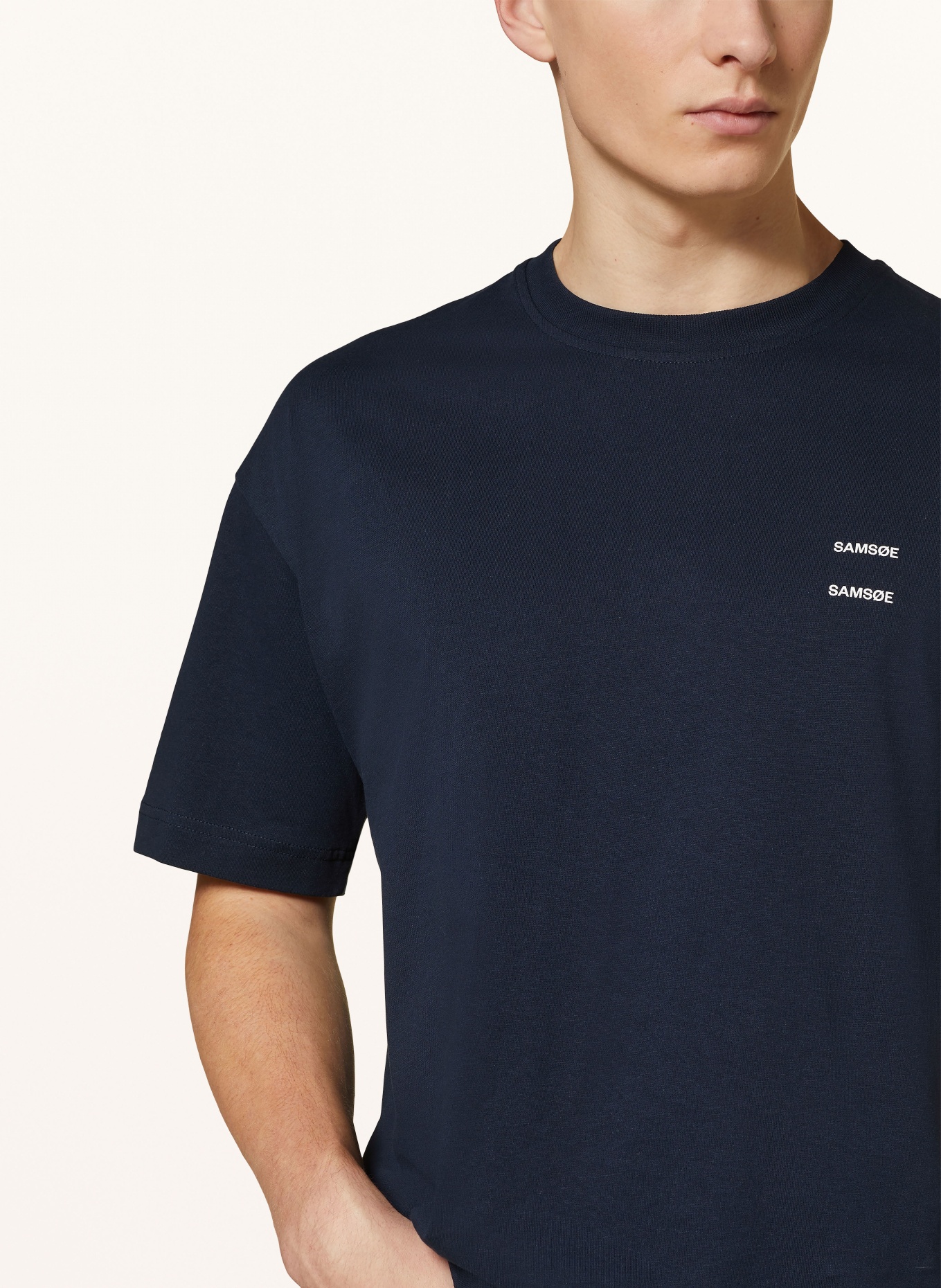 SAMSØE  SAMSØE T-Shirt JOEL, Color: DARK BLUE (Image 4)