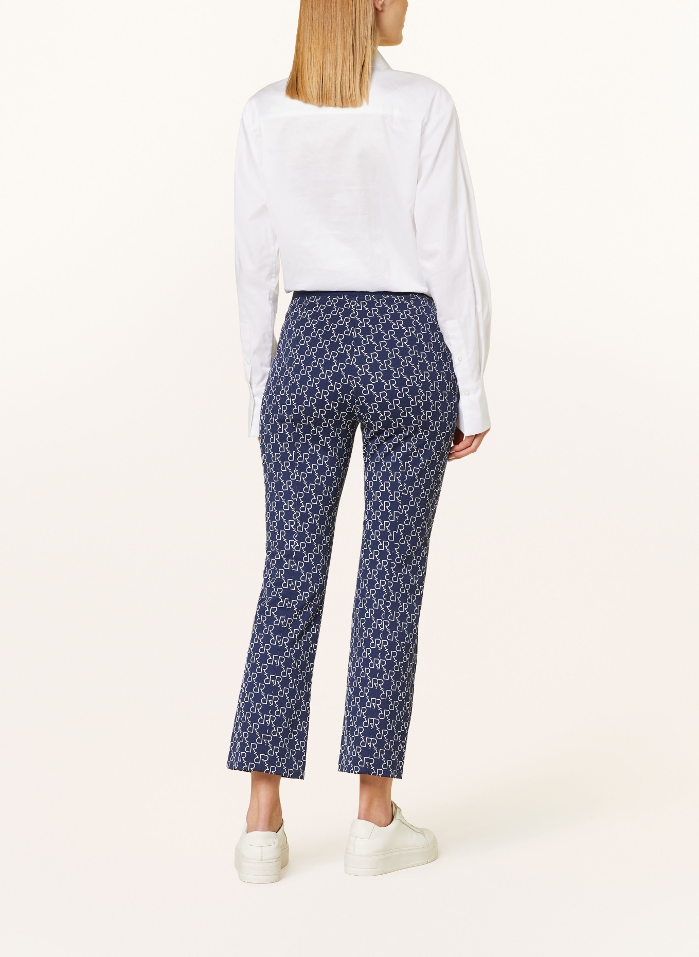 RAFFAELLO ROSSI Jersey pants MACY , Color: BLUE/ WHITE (Image 3)