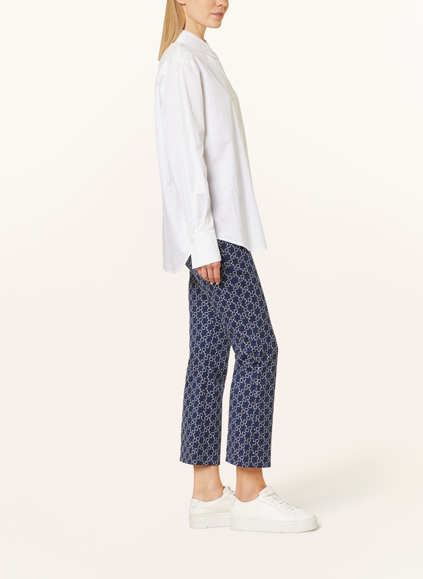 RAFFAELLO ROSSI Jersey pants MACY , Color: BLUE/ WHITE (Image 4)