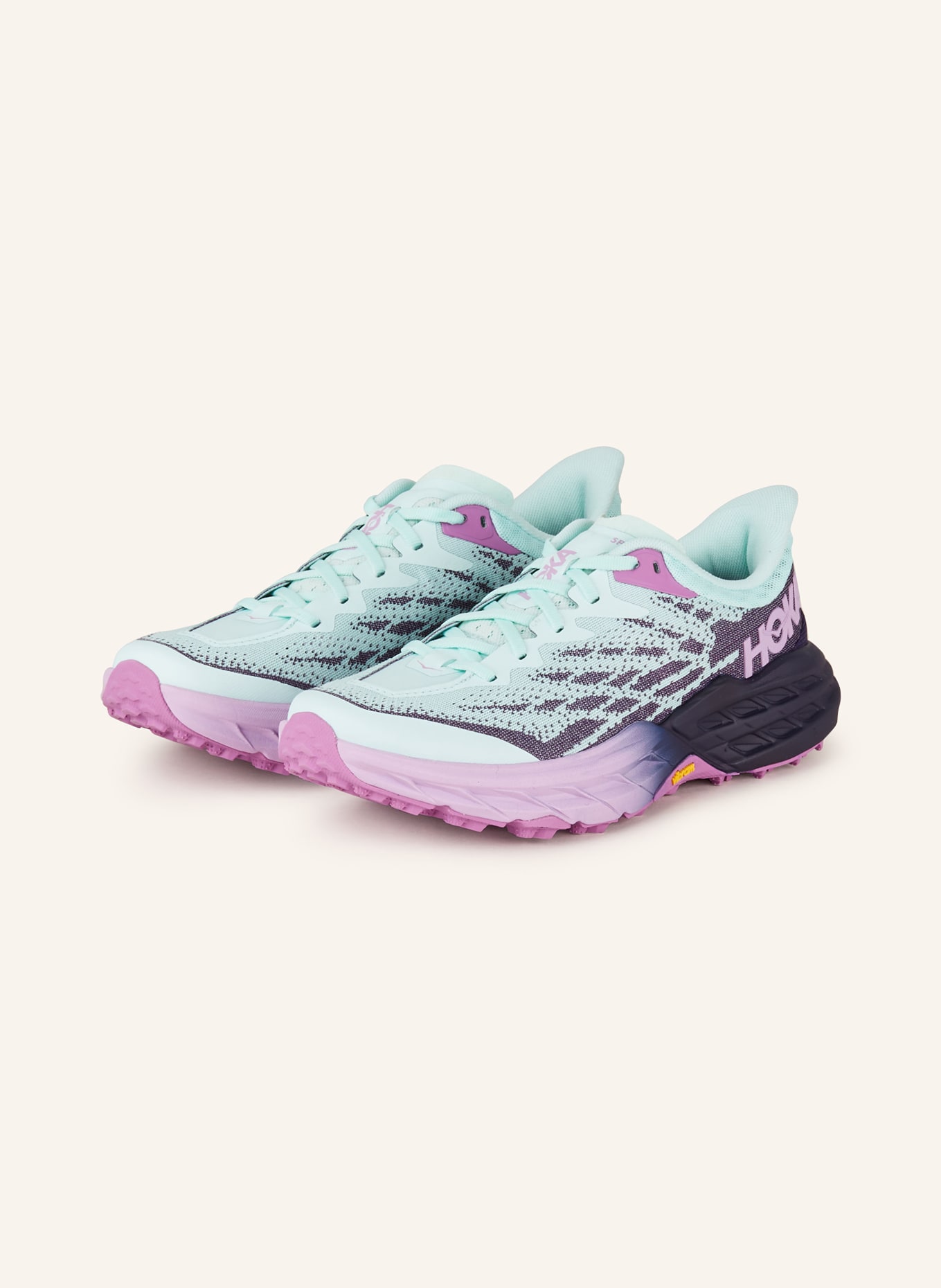 HOKA Running shoes SPEEDGOAT 5, Color: TURQUOISE/ PURPLE/ LIGHT PURPLE (Image 1)