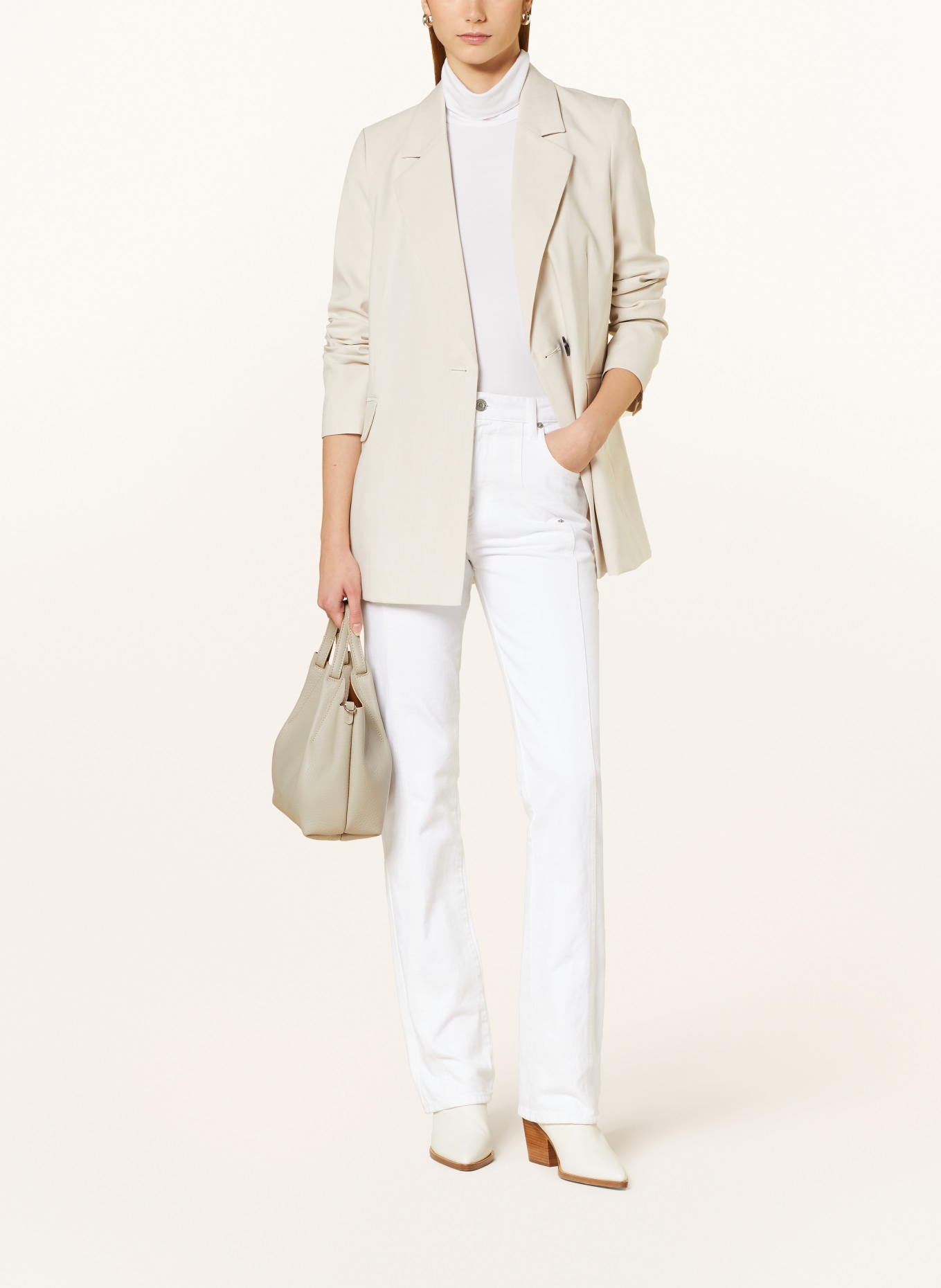 GIANNI CHIARINI Hobo bag with pouch, Color: CREAM (Image 5)