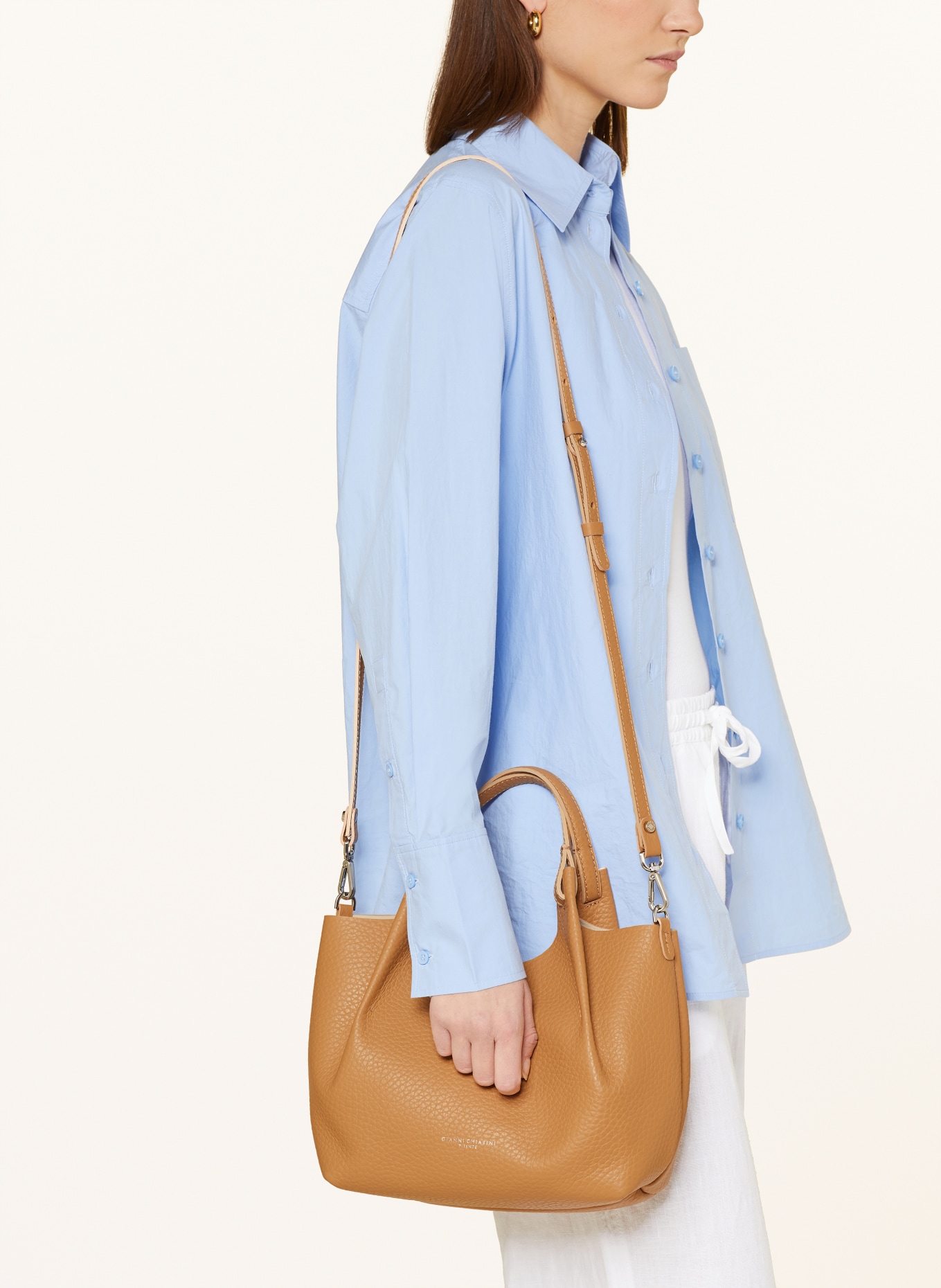 GIANNI CHIARINI Hobo-Bag mit Pouch, Farbe: CAMEL (Bild 4)