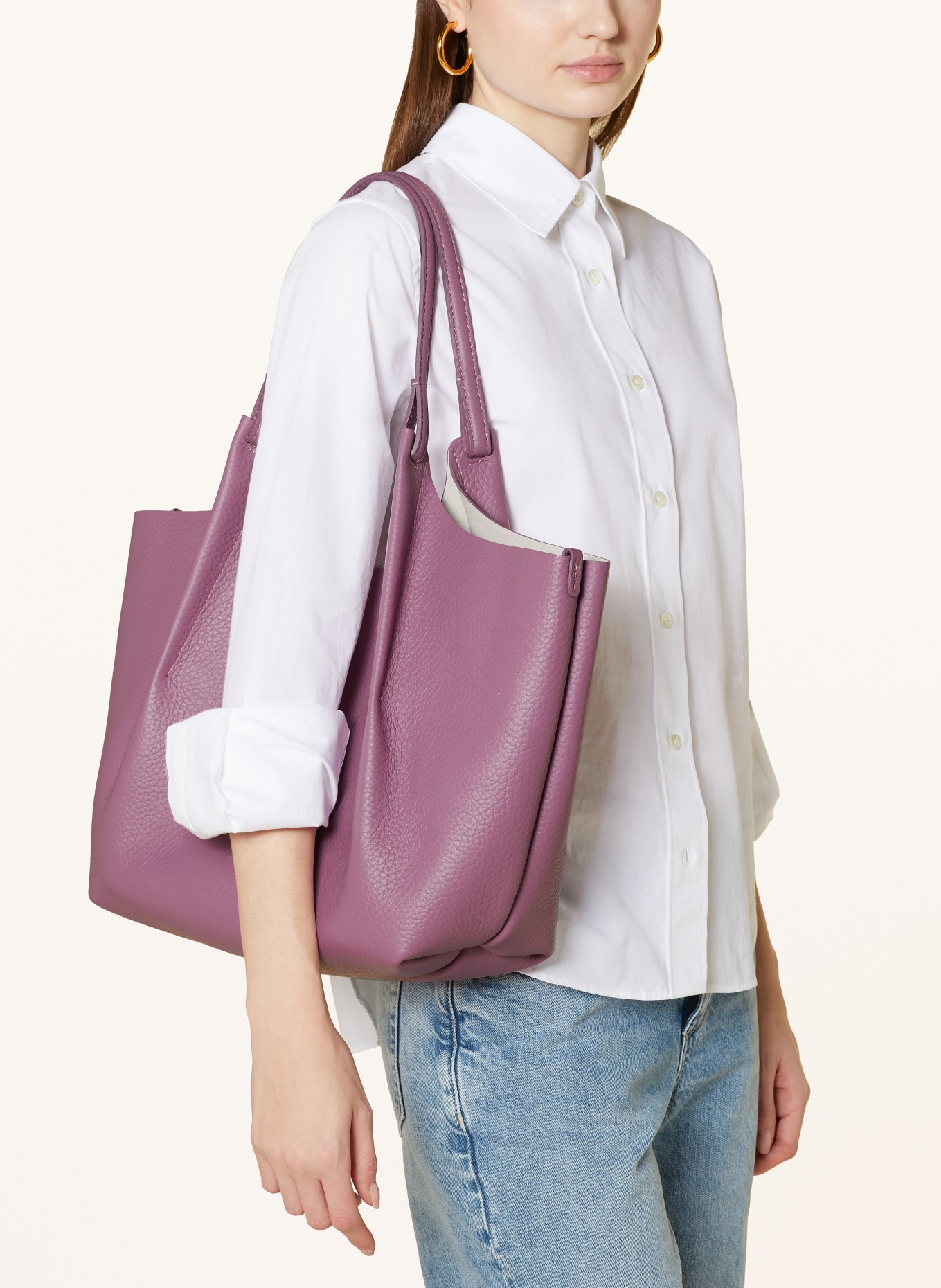 GIANNI CHIARINI Hobo bag DUA with pouch, Color: PURPLE (Image 4)