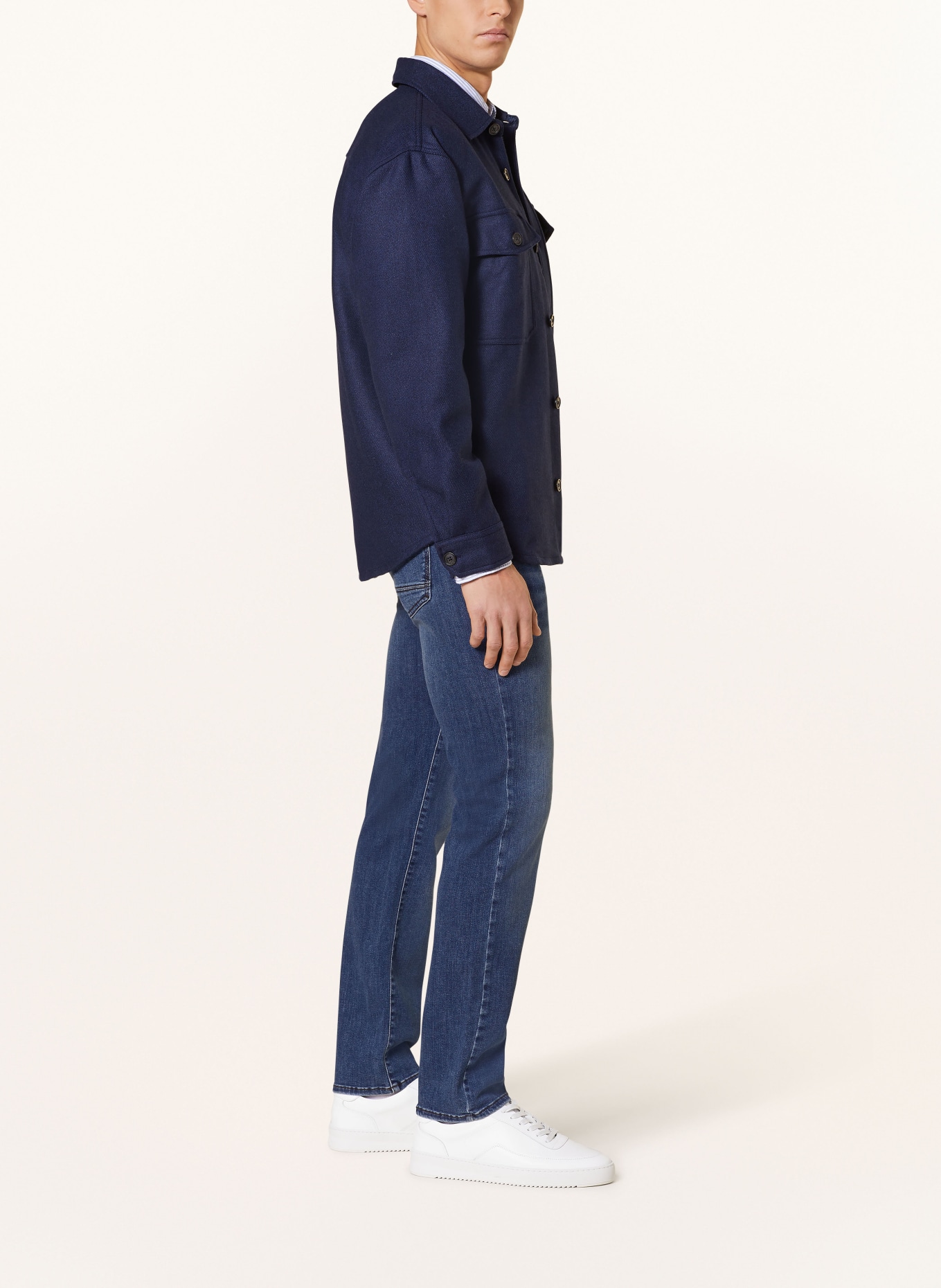pierre cardin Jeans ANTIBES slim fit, Color: 6835 ocean blue used whisker (Image 4)