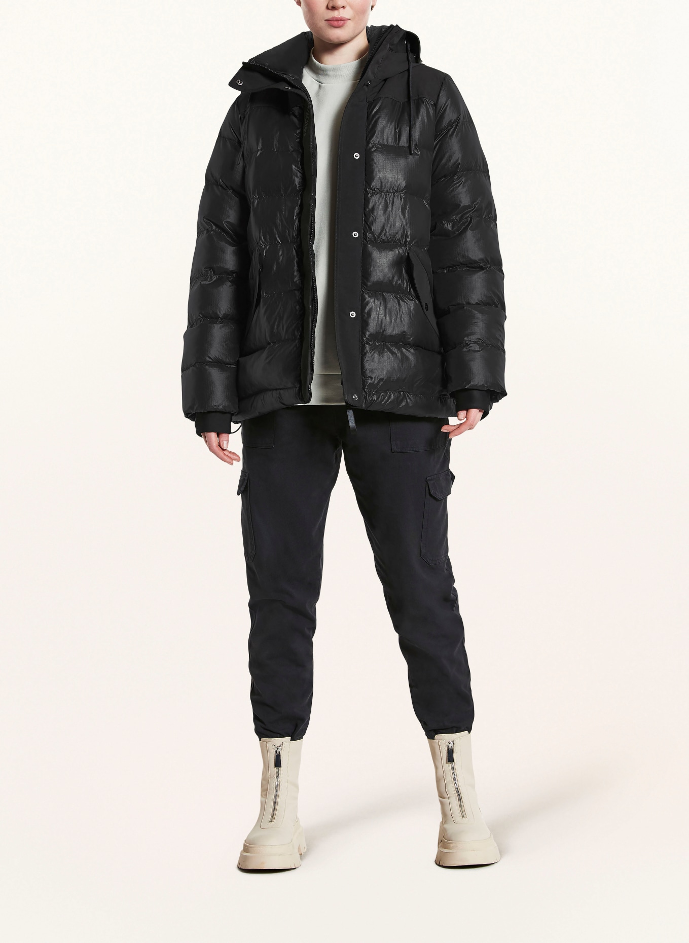DIDRIKSONS Quilted jacket FILIPPA, Color: BLACK (Image 2)