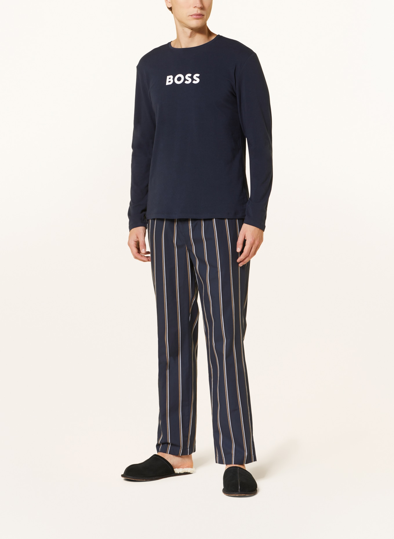 BOSS Pajamas EASY LONG, Color: DARK BLUE (Image 2)