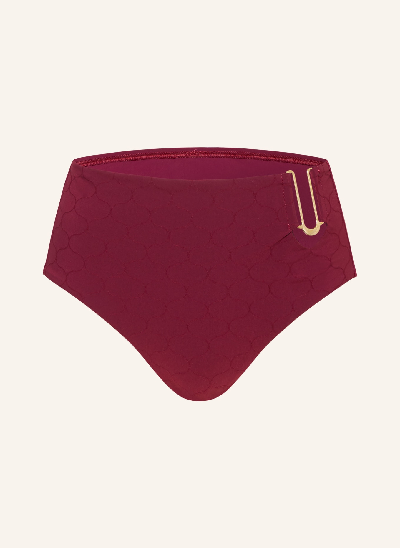 CHANTELLE High waist bikini bottoms GLOW, Color: DARK RED (Image 1)