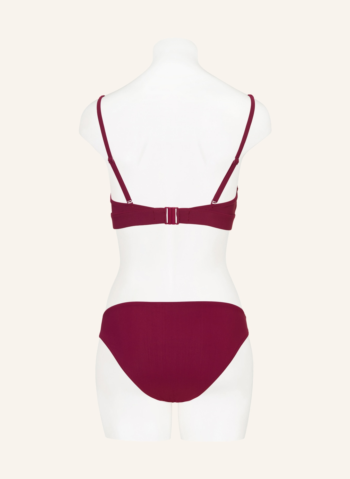 CHANTELLE Bralette bikini top GLOW, Color: DARK RED (Image 3)